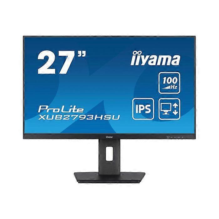 PC Monitor - IIYAMA - 27" - Full HD - 100Hz - IPS Panel - 1ms - Adjustable Stand + Pivot - Prolite XUB2793HSU-B7