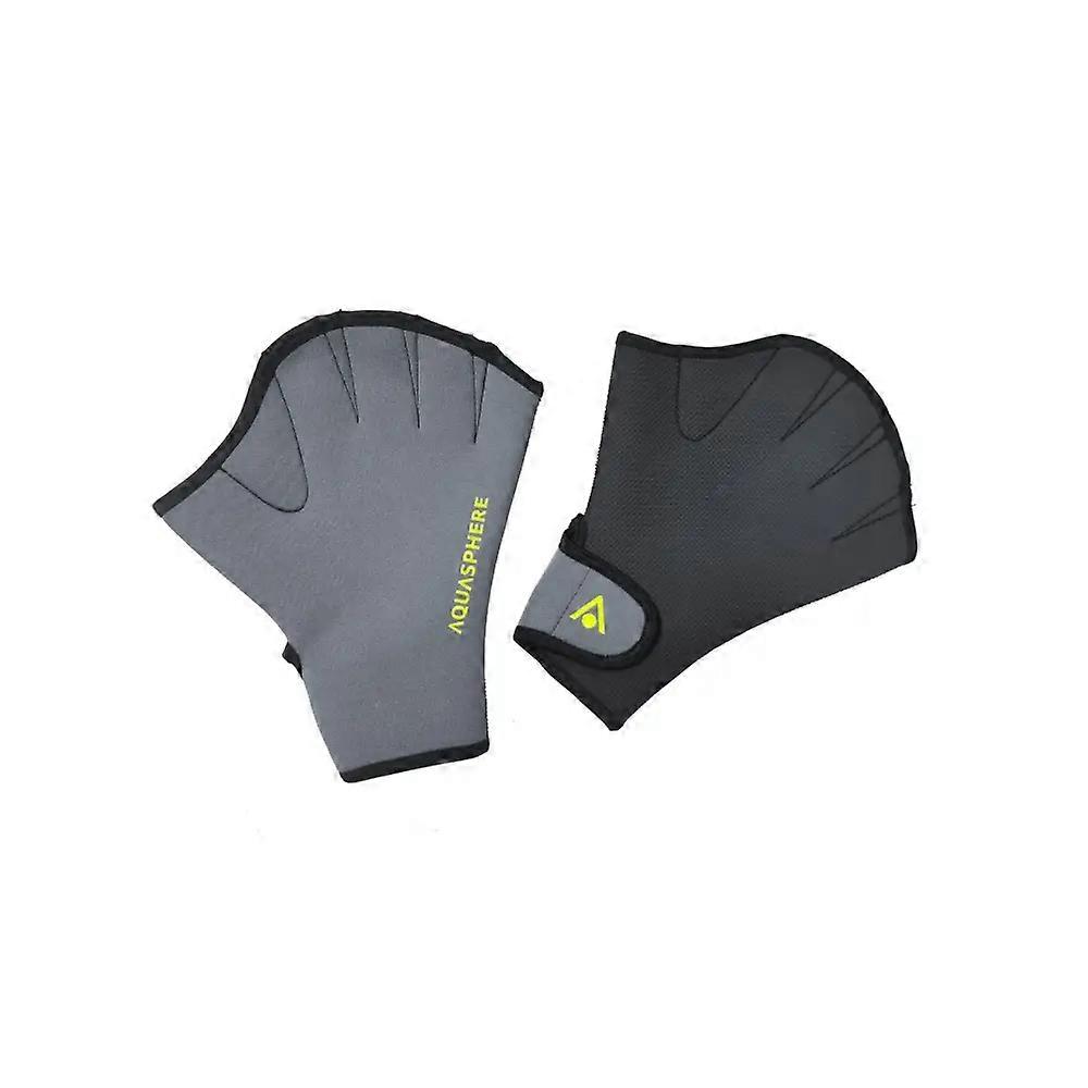 Aquasphere Aqua Fitness Badhandskar - Grå / Svart