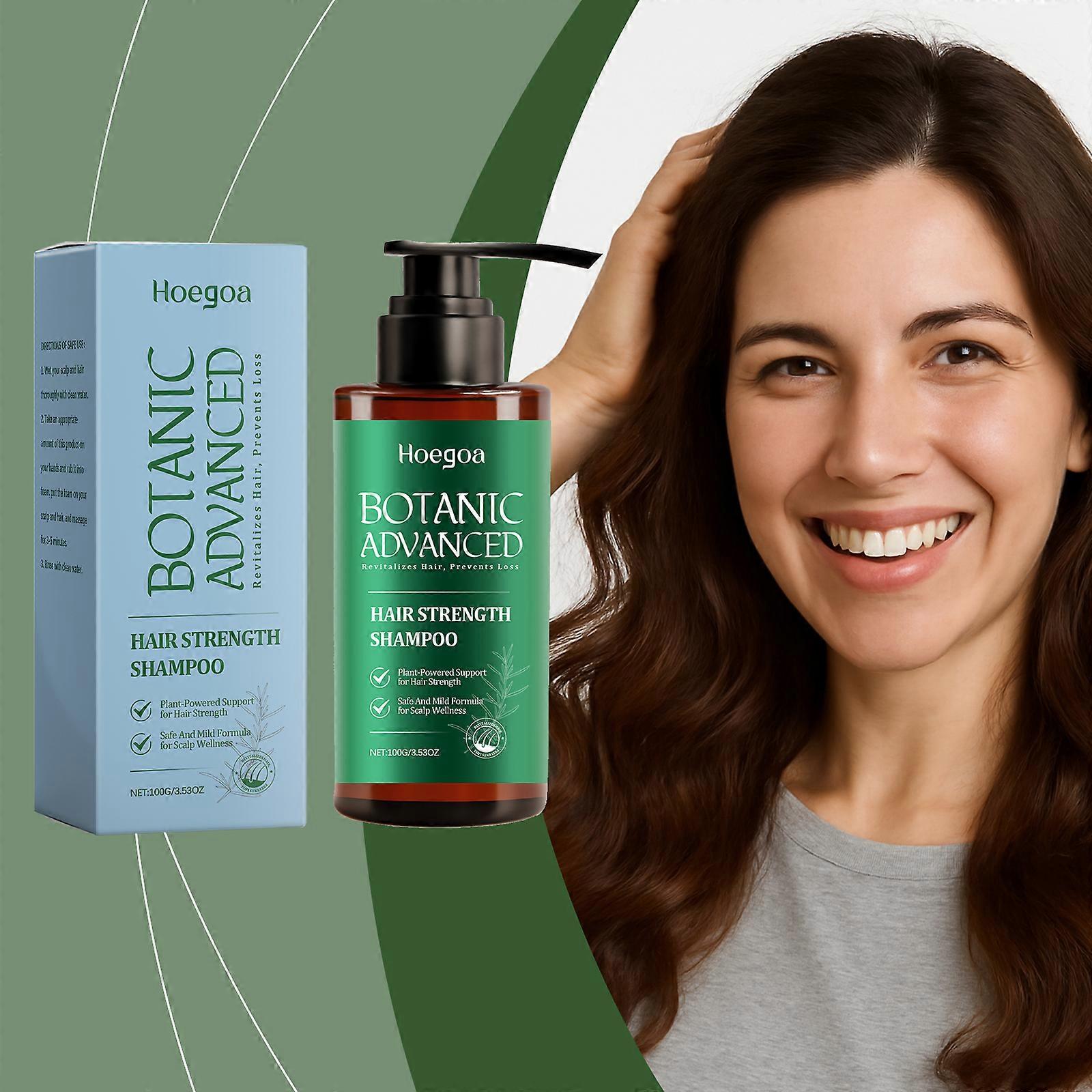 Hoegoa Rosemary Shampoo For Strong Hair Roots, Daily Gentle Cleansing, Softening, Plumping And Hydrating Shampoo