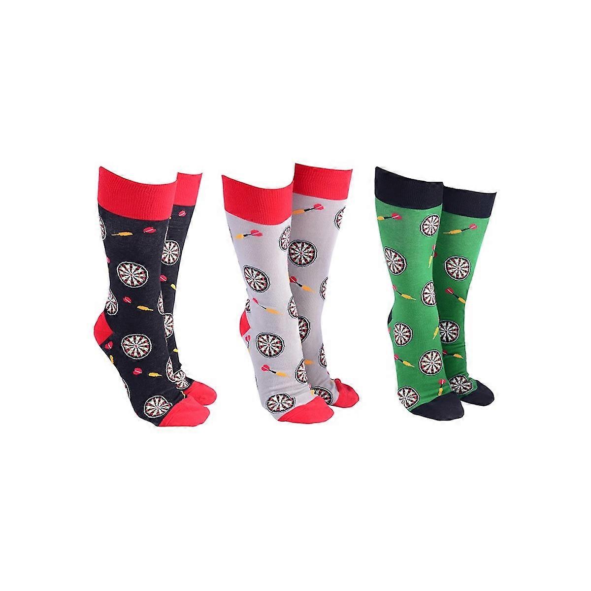 Joe Davies Dart Board Design Set of 3 Socks