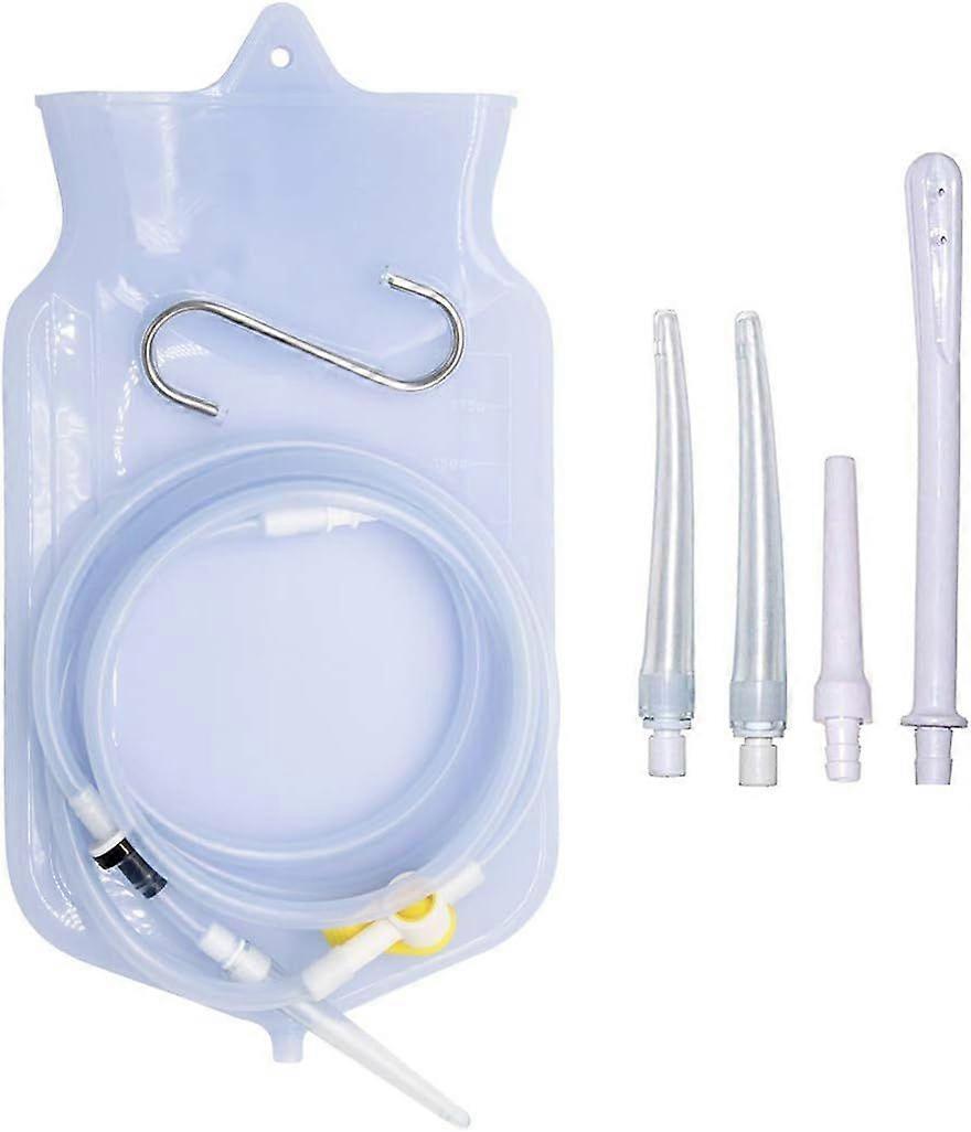 Enema Bag Kit Transparent Coffee Enema Bag (2 Quart) -