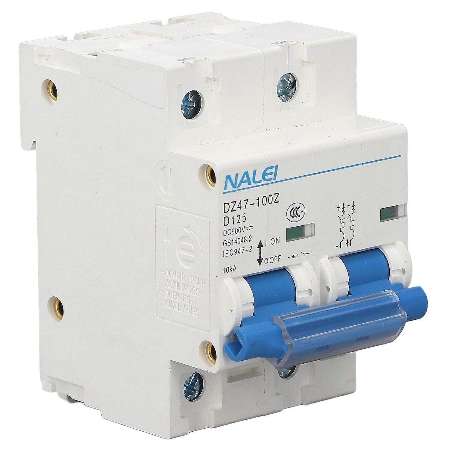 DC Circuit Breaker 10KA Breaking Capacity 36mm DIN Rail Overload Protection Miniature Circuit Breake