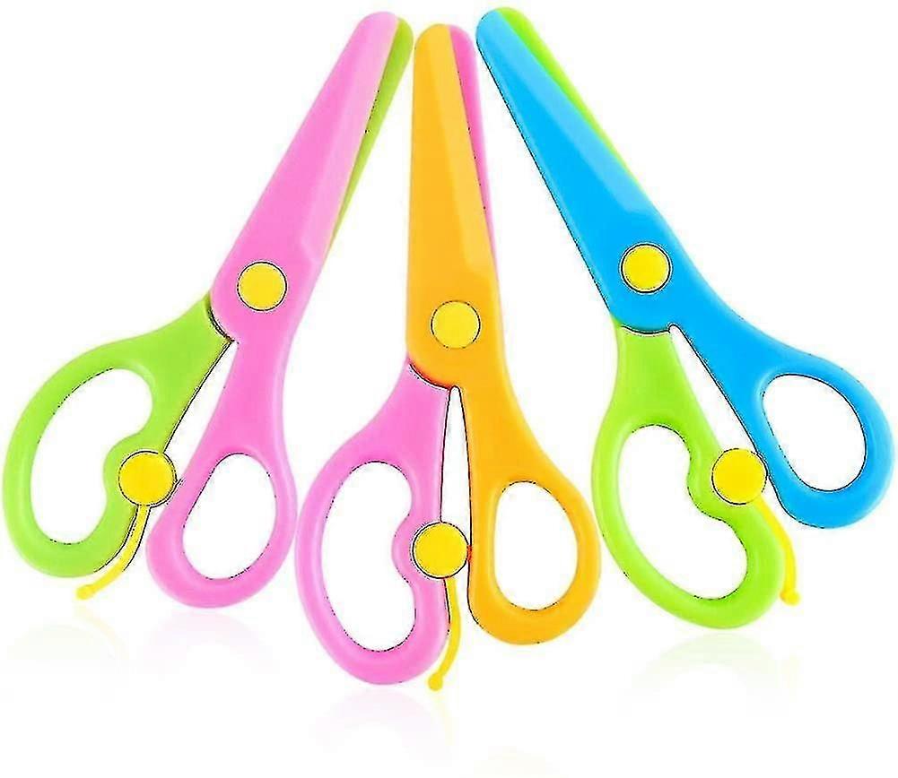 3 Pcs Children Safety Scissors Set Preschool Training Scissors Art