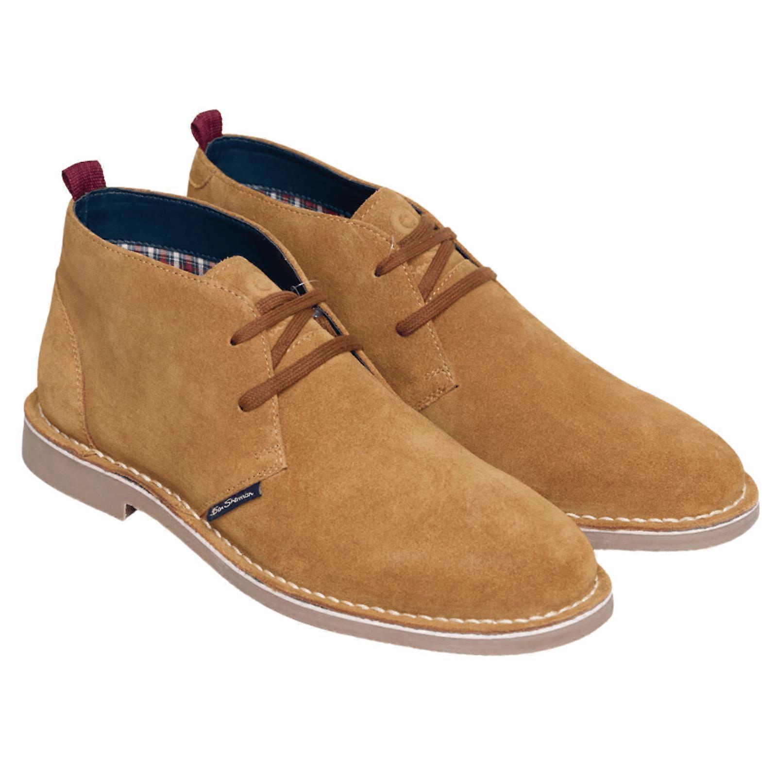 Ben Sherman Mens Hemmings Desert Boots - Tan - 9