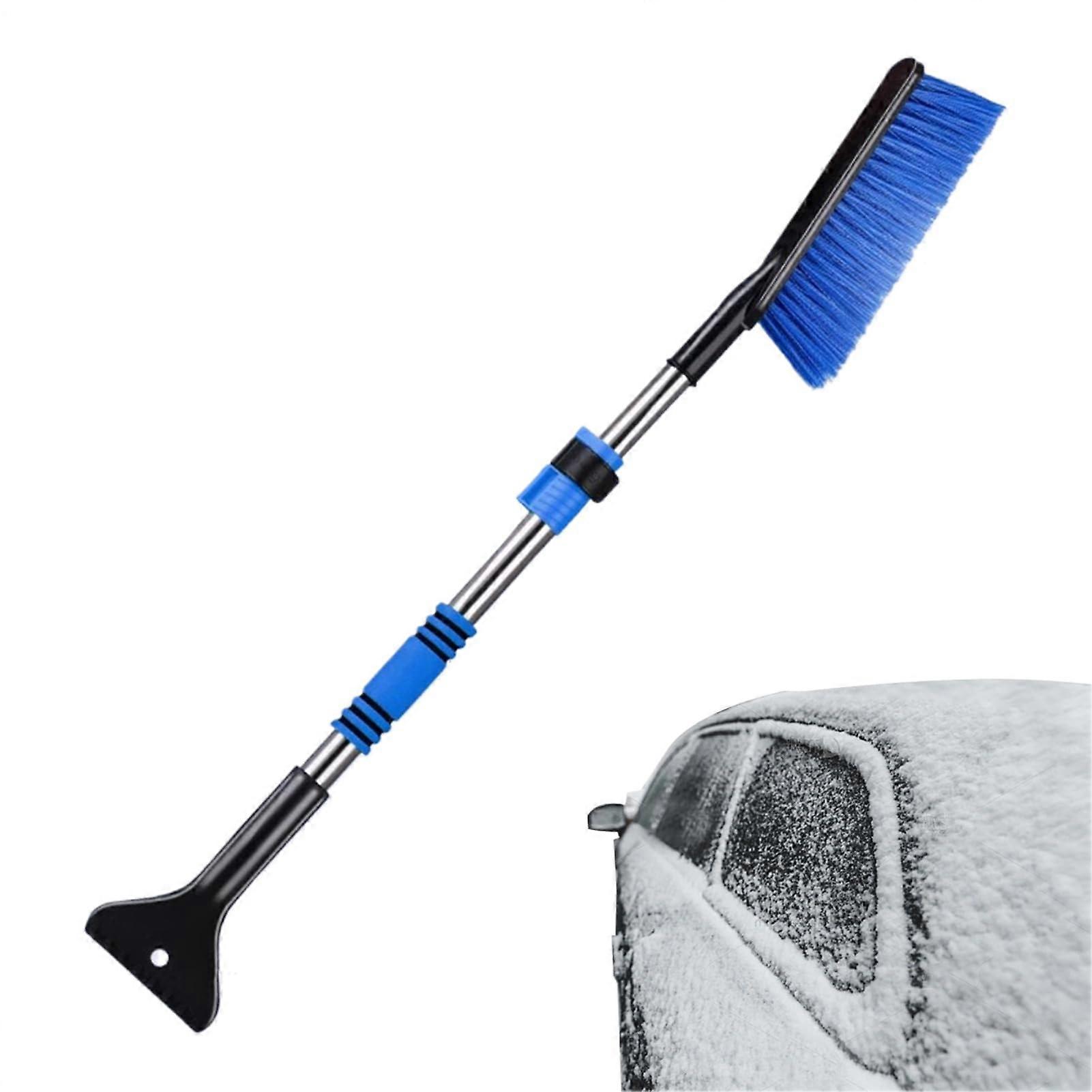 Ice Scraper and Snow Brush Extendable Snow Removal Tool ABS Sponge Material NonSlip Handle For Car Truck SUV Windshield