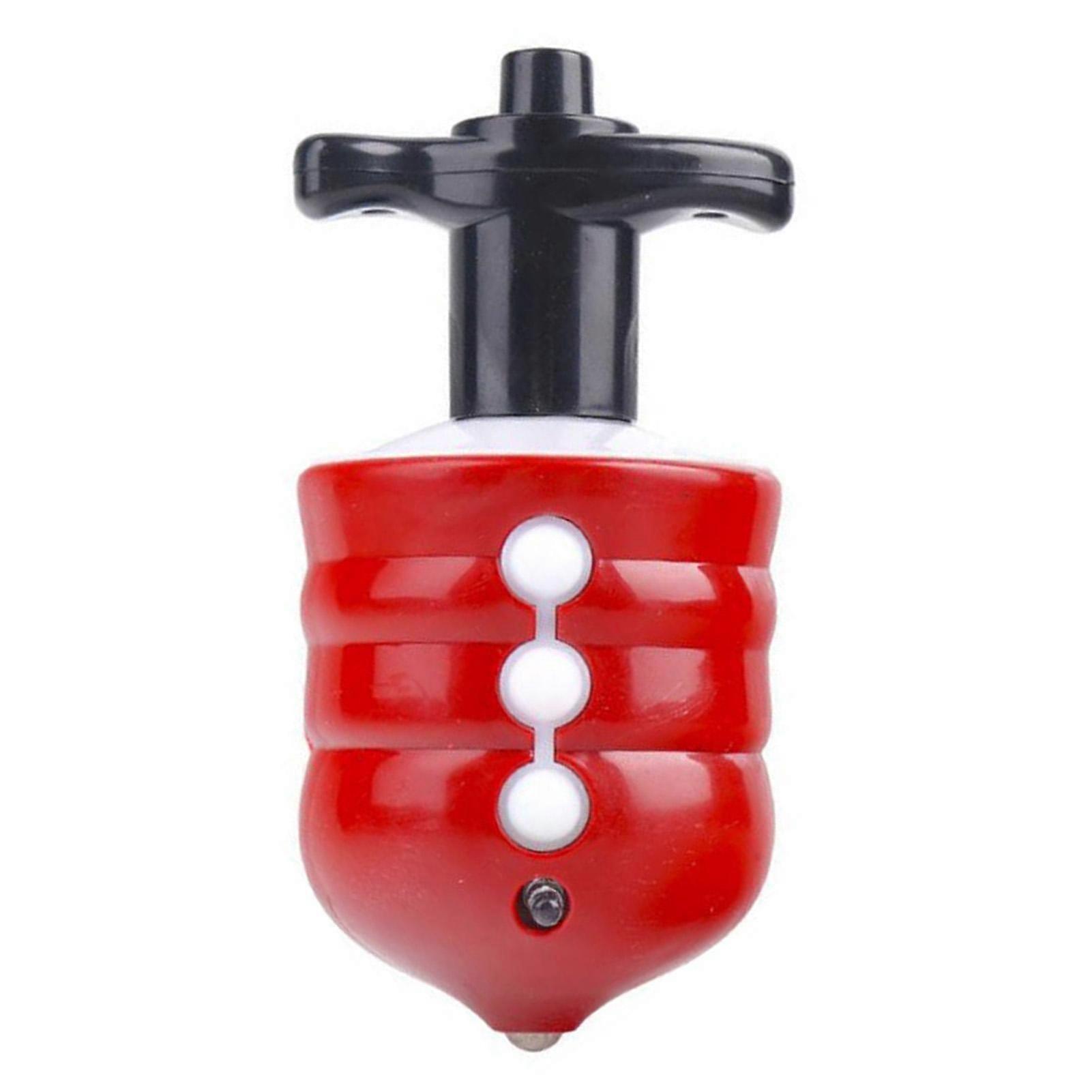 Electric Gyroscope Toy Colorful Lights Music Function Automatic Rotation Gyroscope for Kids Red