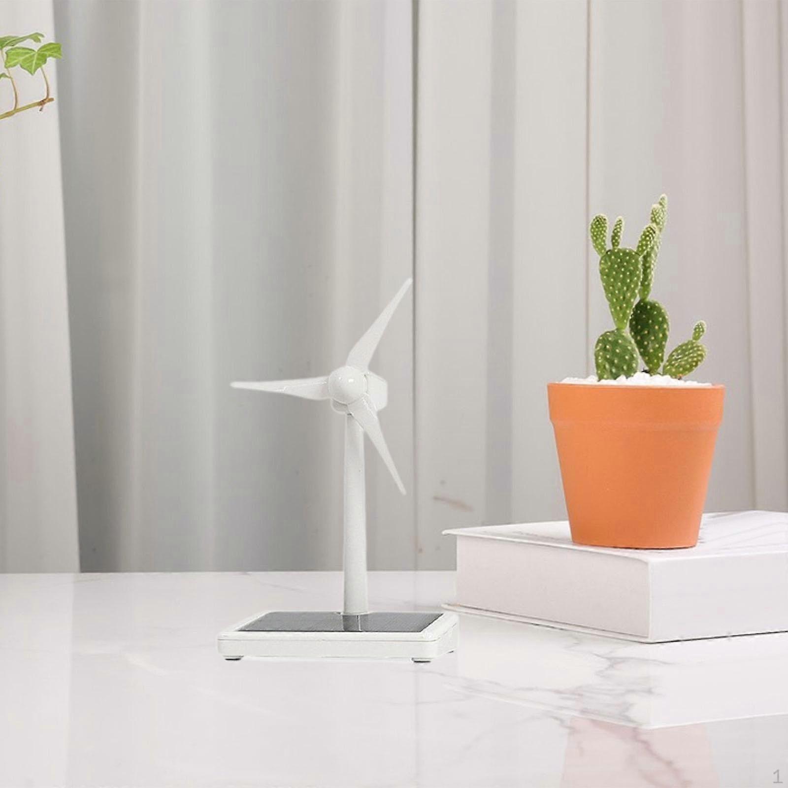 DIY Solar Powered Windmill Model Desk Home Decor, Science for Students