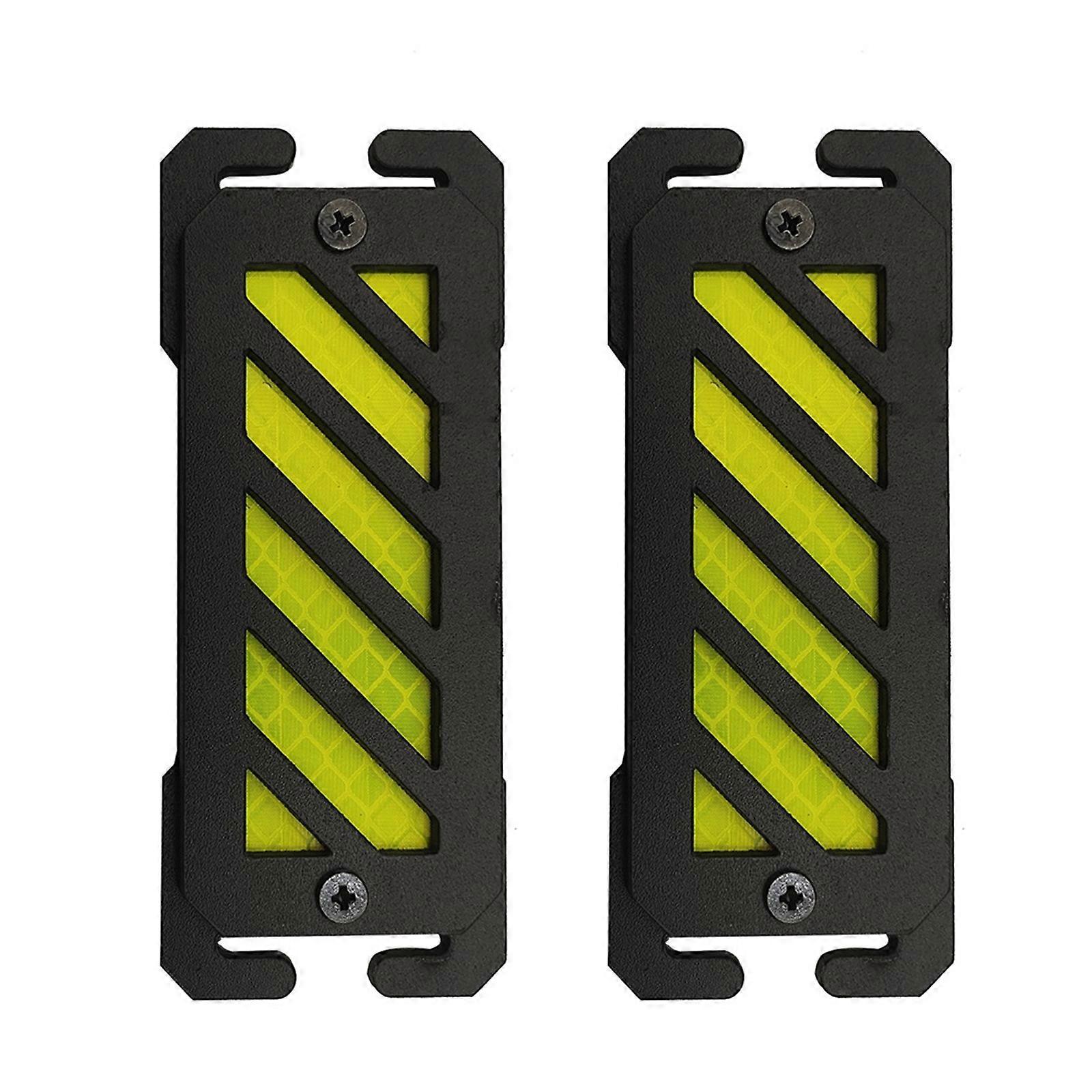 2 Pcs/Set Warning Patches Reflective Safety Patches Molles Reflective Mark Tacticals Patches  Reflective Yellow