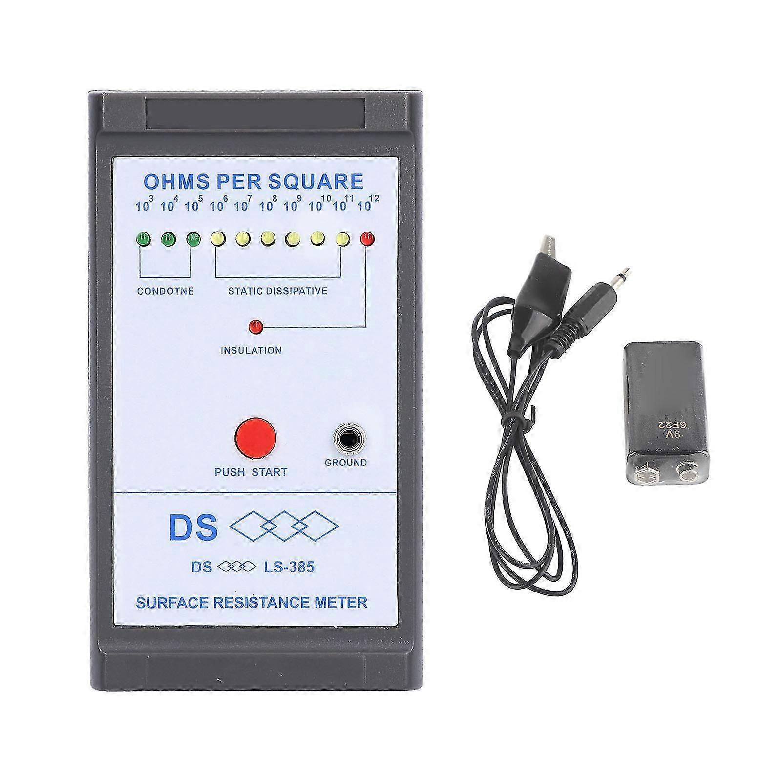 High Accuracy Surface Resistance Tester Static Electricity Meter for Precise Electrostatic Measurement and Detection Equipment