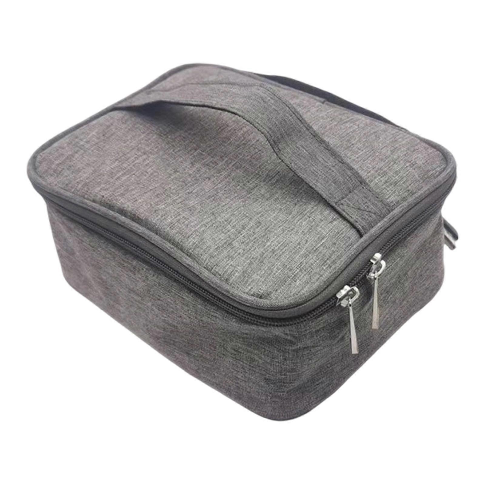 Intelligent Warming Lunch Shipper With Reinforced Handle 3D Warm Storage Compartment USB Propelled Food Heating Bag  Gray