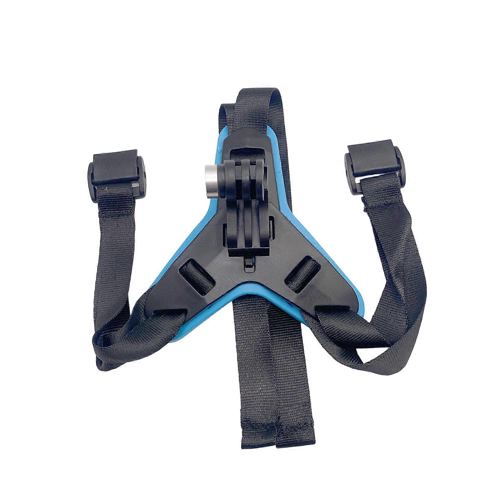 Shockproof Motorcycle helmets Camera Mount Adjustable Chin Strap For Smooth Recording During Outdoor Highly Speed Ride Multicolor