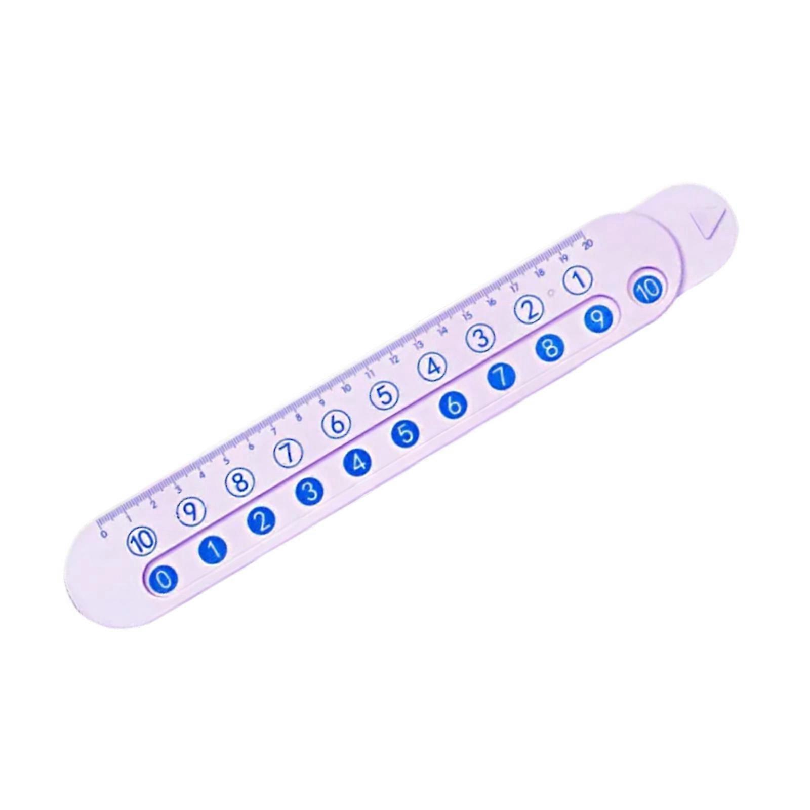 20cm Math Mathematics Ruler Addition Subtraction Measuring Tool For Students Architects Technical Drawing Sketching  Purple