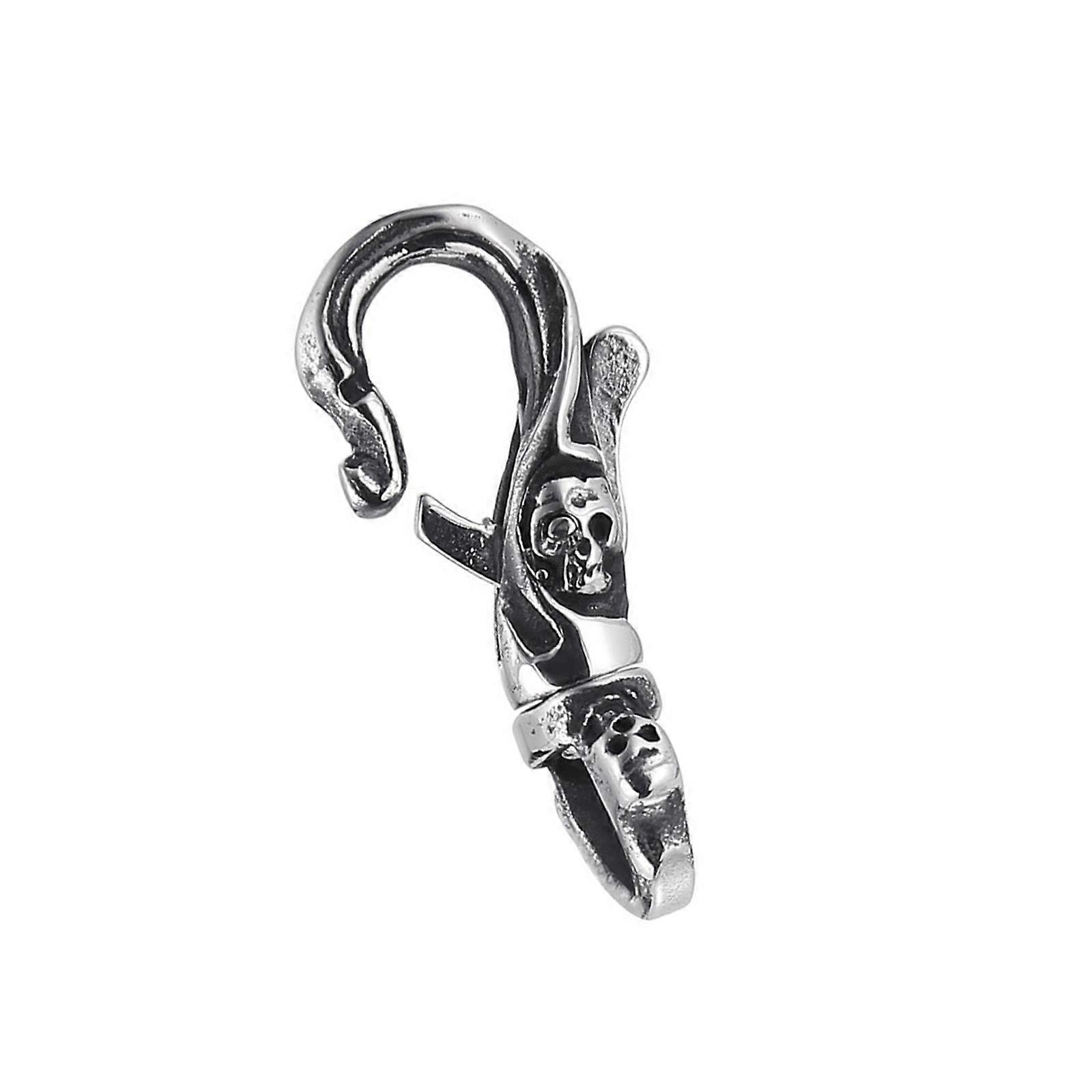 Unique Skull Design Keychain Stainless Steel Casting Keyring for Men GothicLobster Clasp key Hook for Everyday Use Multicolor
