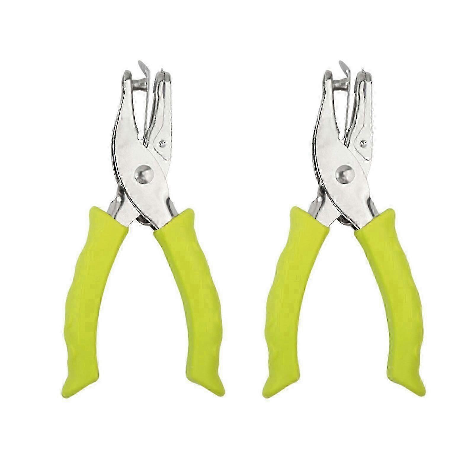 DIY Loose Leaf Hole Puncher 8 Sheets Capacity Single Hole Paper Punch 6mm Aperture for Punching Cardstock Paper blue