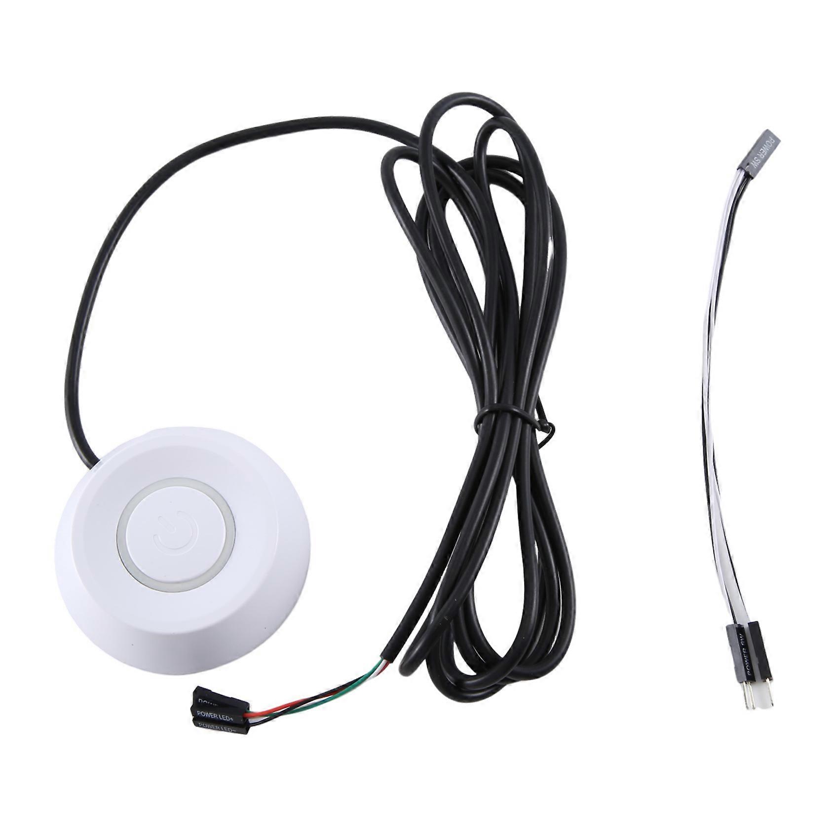 PC External Power Switch Button Desktop Power Switch External Power Switch White