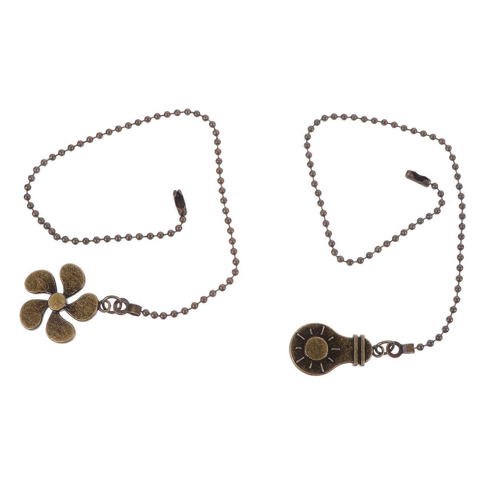 2pcs Ceiling Light Pull Chain Ceiling Fan Chain Extension Chandelier Chain Pendant