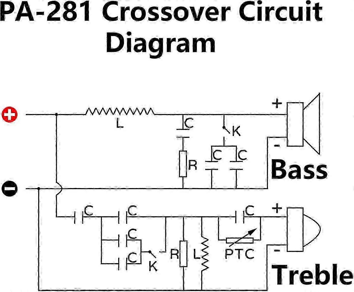 w performance frequency divider, 1000 W, 2way, for stage sound box, with adjustable tone PA281