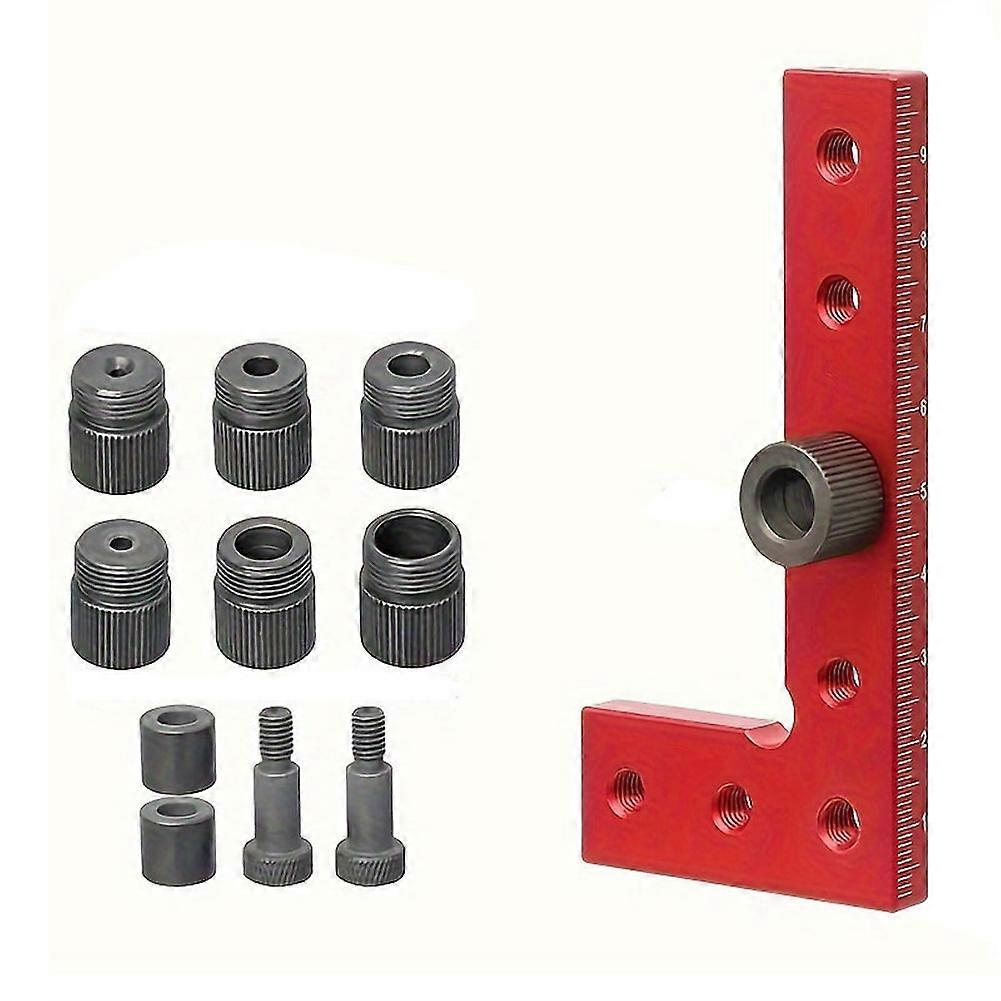 2-10mm Dowel Jig Square Center Finder Woodworking Tools Drill Guide for Straight Holes Self Centering Line Scriber B