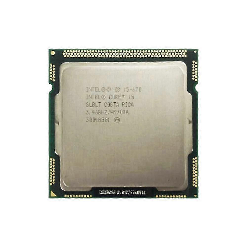 Core i5-670 CPU Socket LGA 1156 4 Threads 3.46GHz 8MB L3 Cache 73W