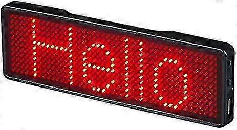 Uppladdningsbart DIY LED-märke - Programmerbar Bluetooth-namnbricka med stöd för flera språk