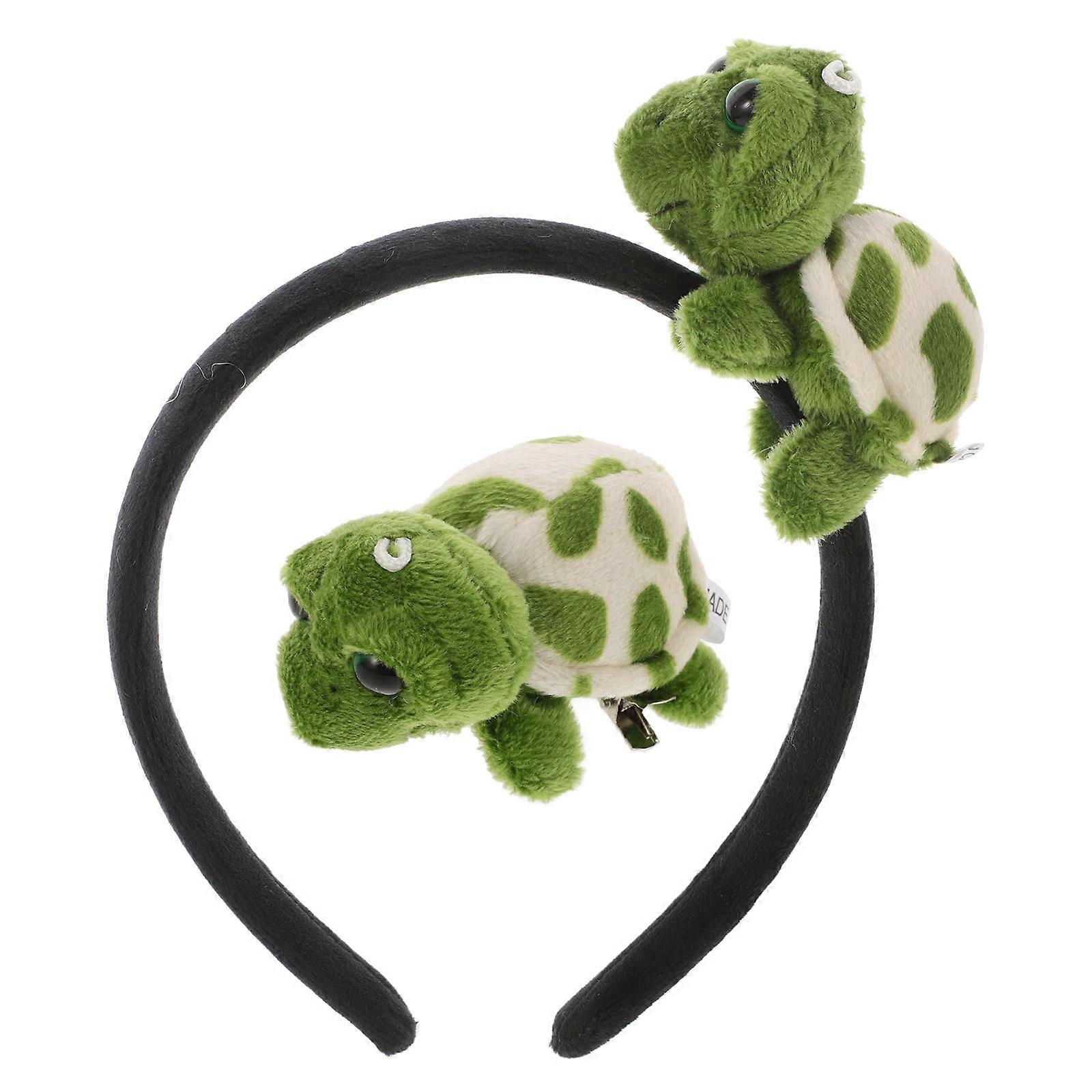 Cloth Turtle Headband Plush Headband for Decoration 1Set Headwear