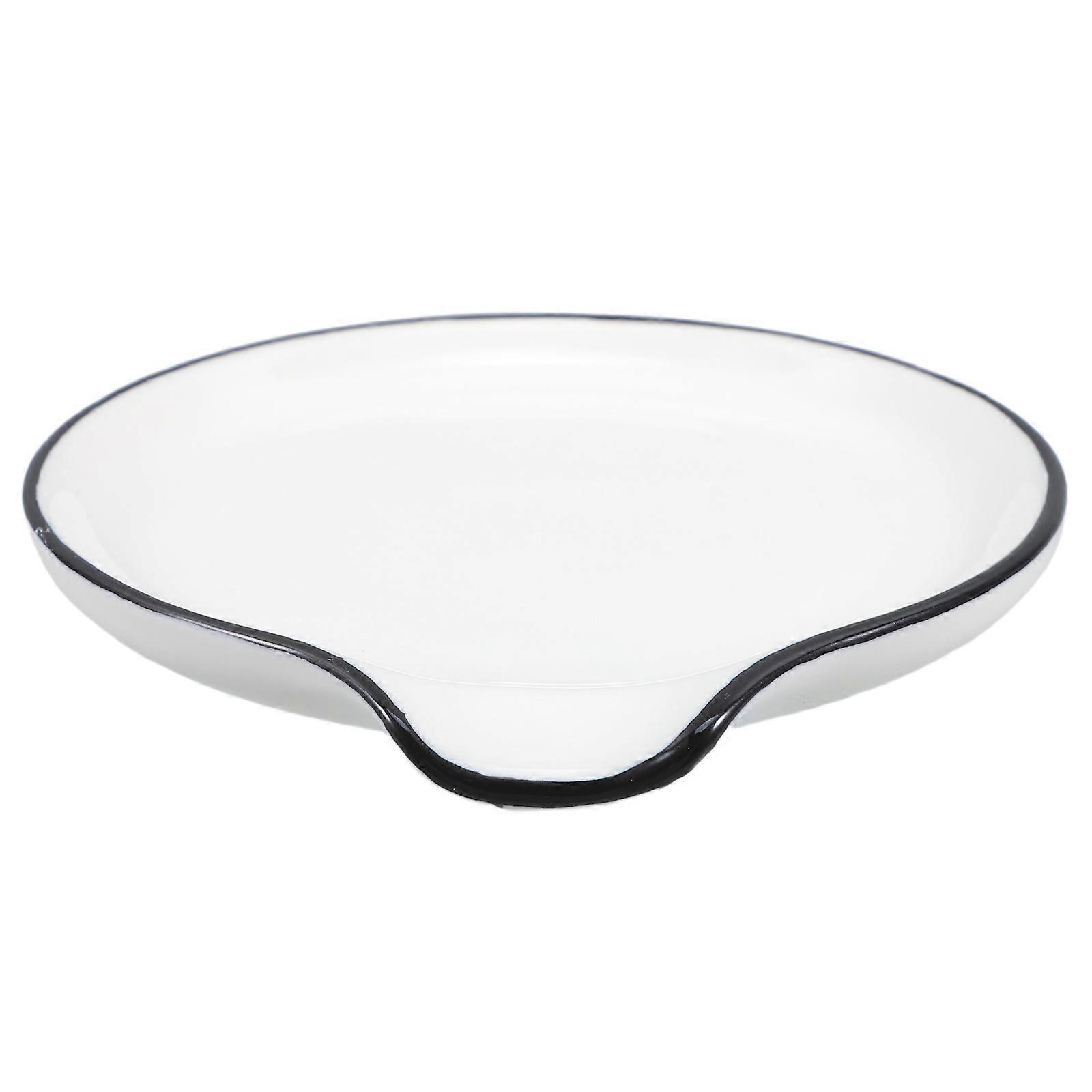 Ceramic Spoon Rest for Cooking Spoon Holder with Dining Table Use
