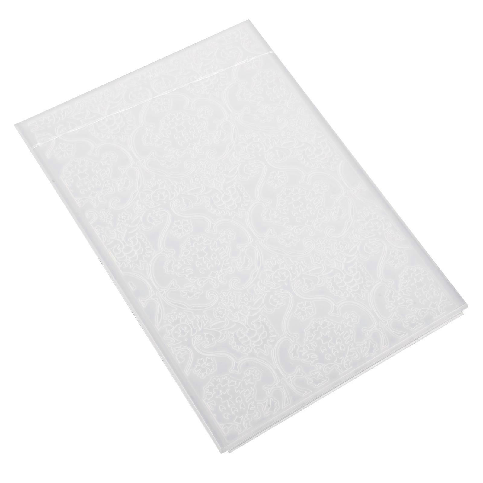 Card Embosser White Plastic Folder for Decoration 3D Embossing Folder