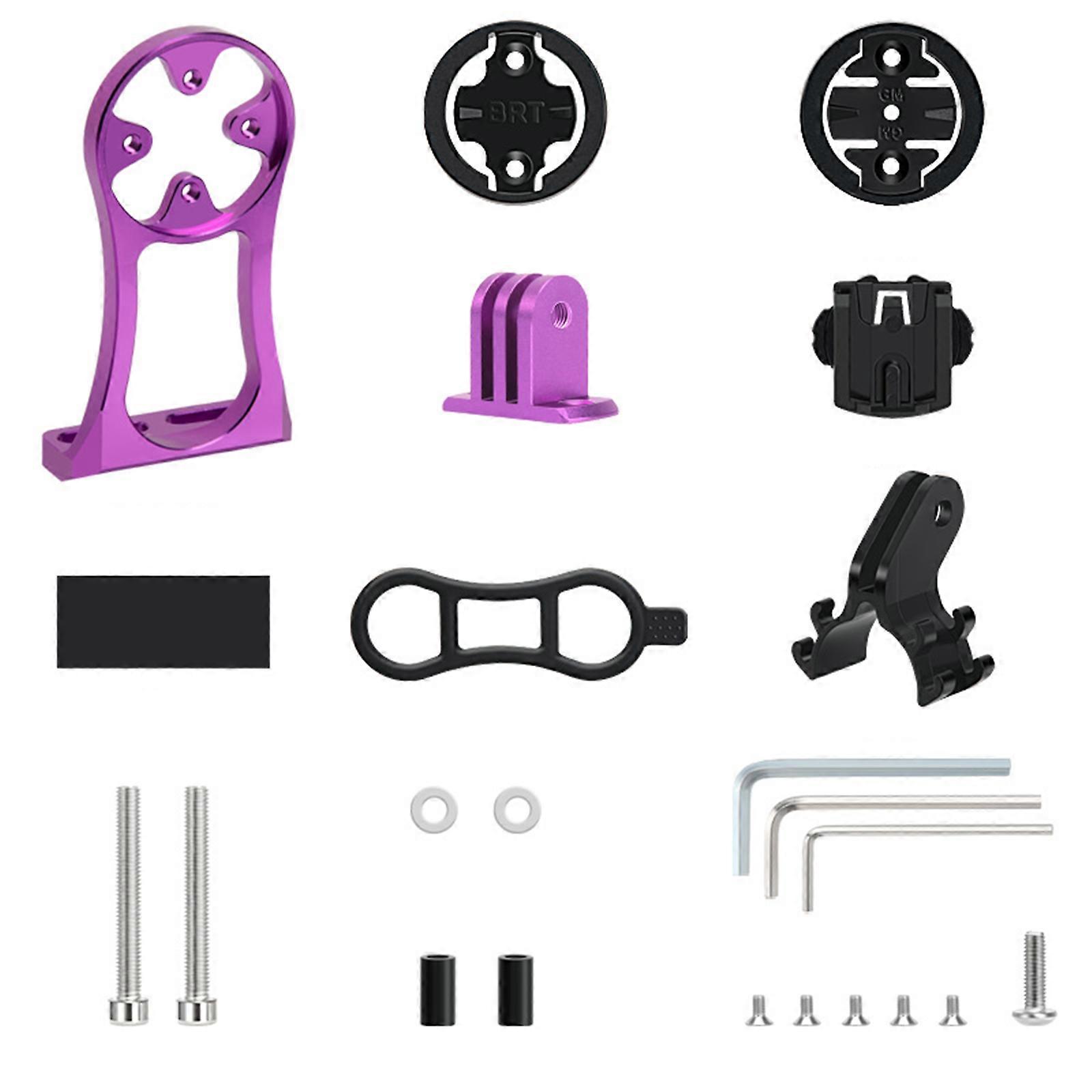 Bicycles Computer Extension Holder Base Bicycles Computer Extended Mount Adjustable Mount Cycling Computer Mount Base  Purple