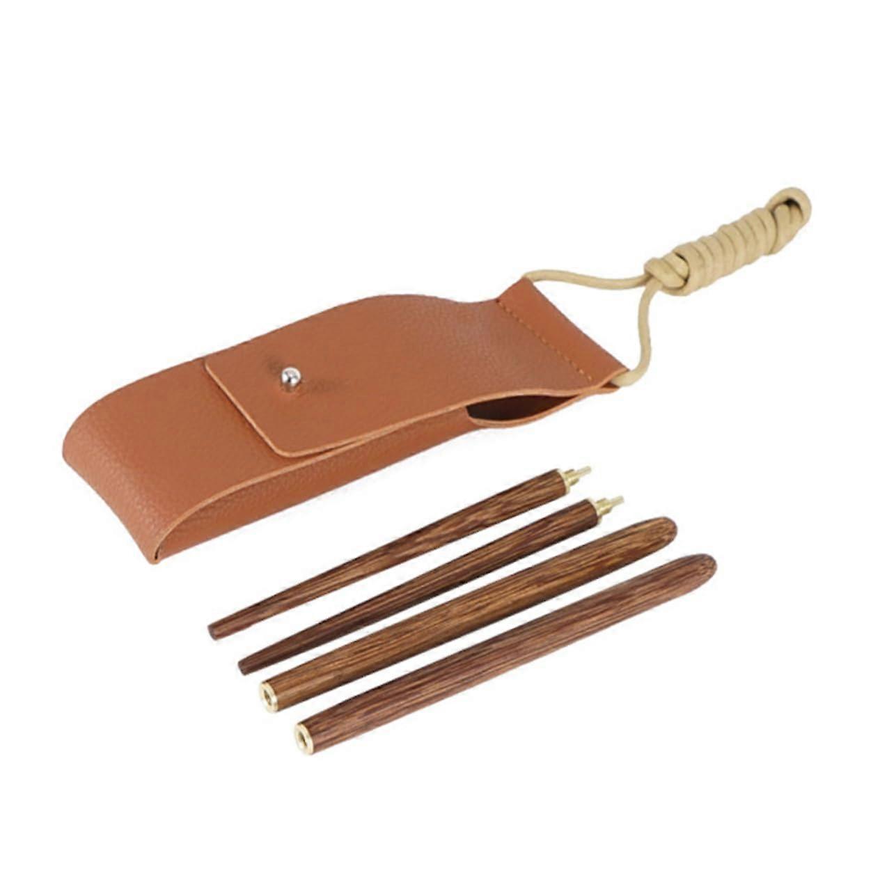 Reusable Camping Utensils Set with Portable Travel Chopsticks and Carrying Pouch for Hiking and BBQ