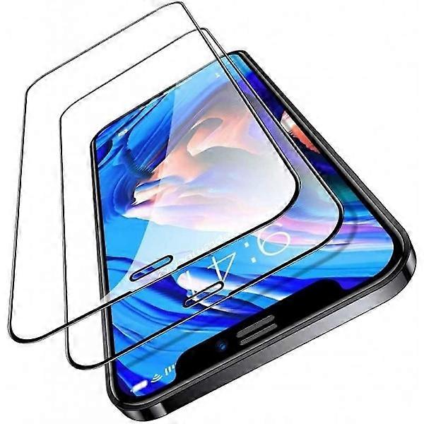 2-PACK compatible with iPhone 13 Pro Max Tempered Glass 0.26mm 9H Fullframe Transparent