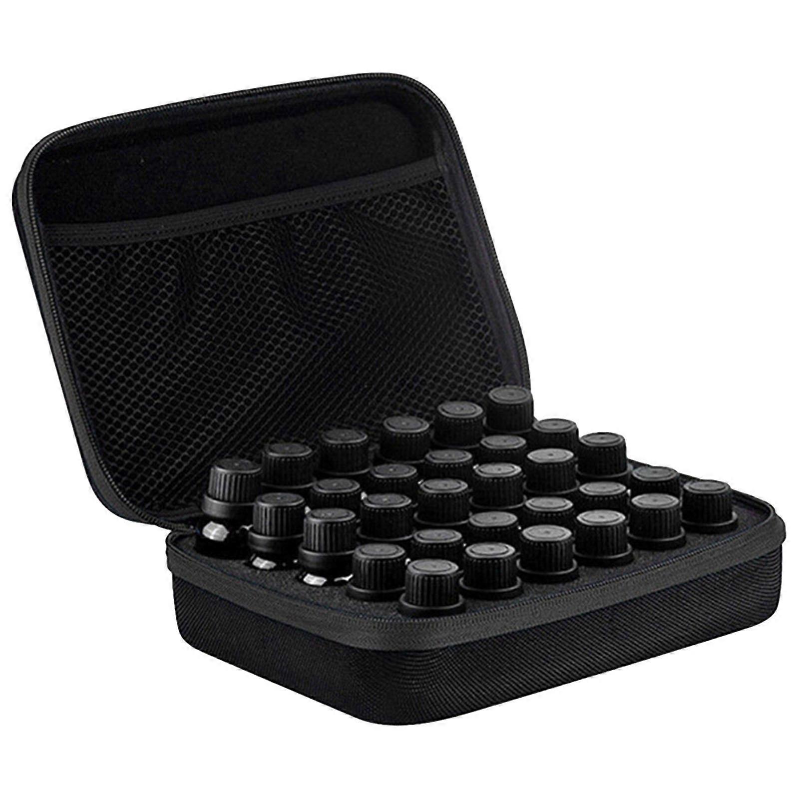 Portable 30 Bottle Essential Oils Travel Box Organizer Storage Case Holder Black