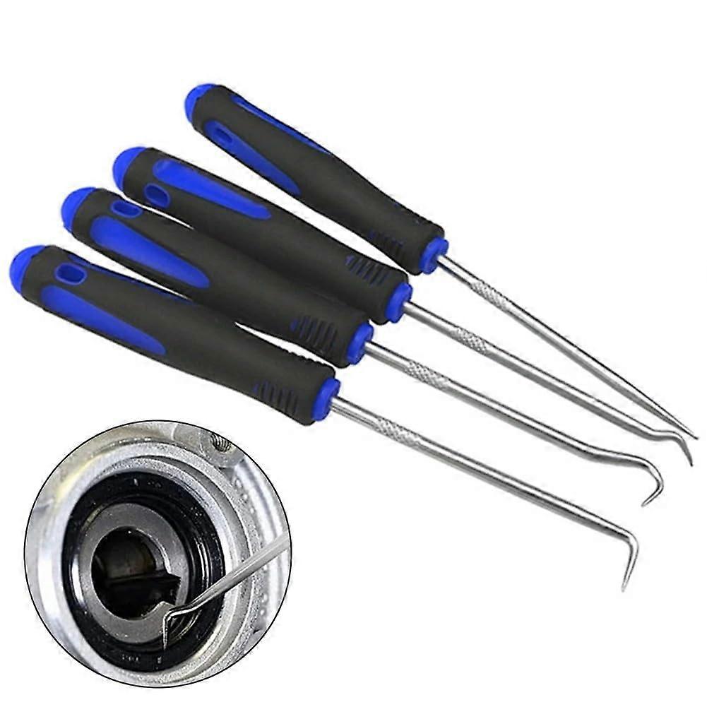 4pcs Car Oil Seal Puller and ORing Removal Tool Set with Precise Hook Tips for Automotive
