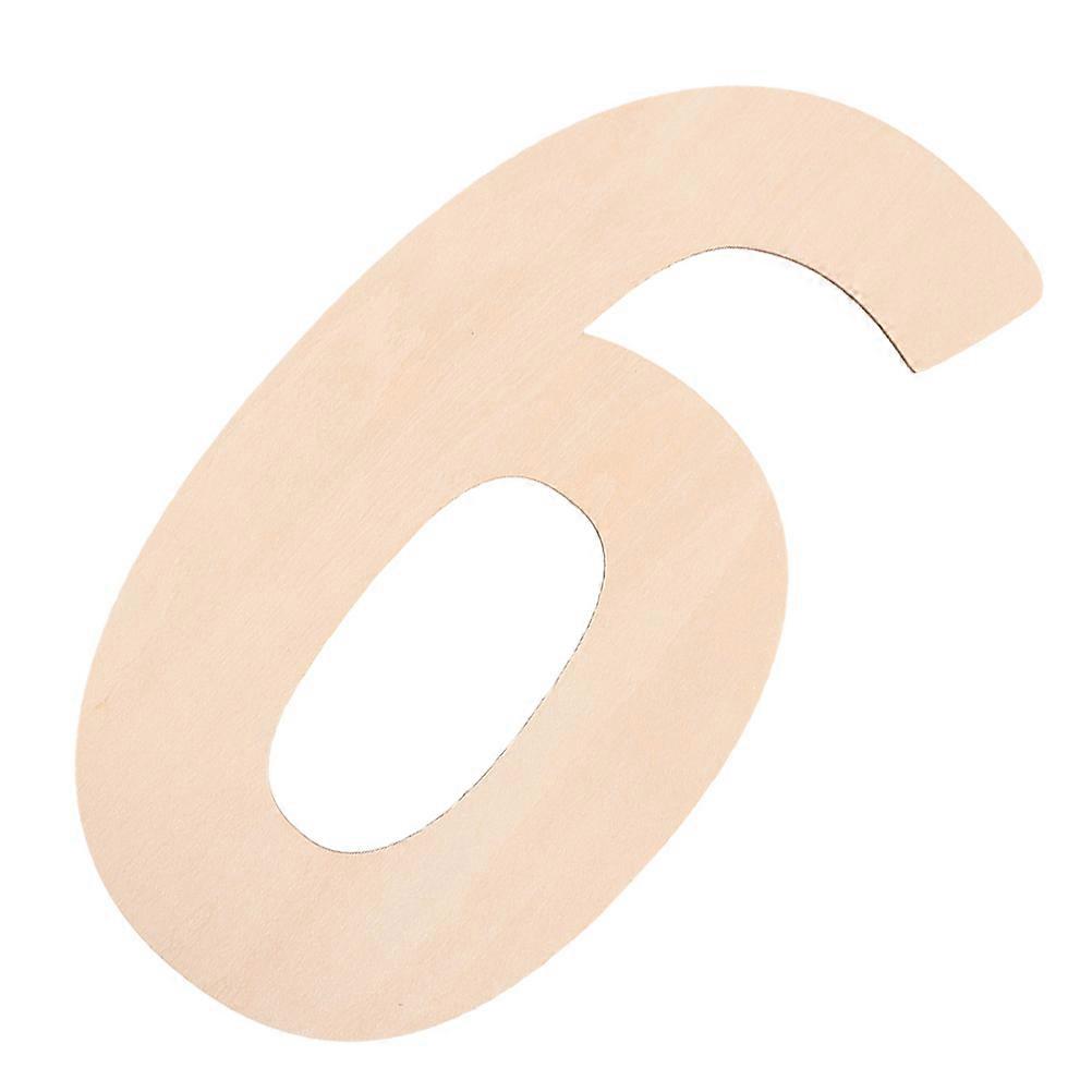 Digital Number Sign DIY Wooden Number Ornament for Decoration