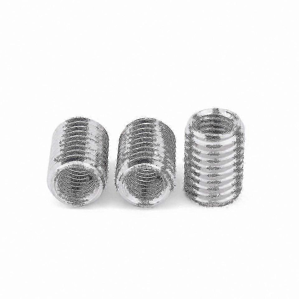 M12 Outer M10 Inner Threaded Tube Coupler Adapter Silver Conveyor Screw Connector