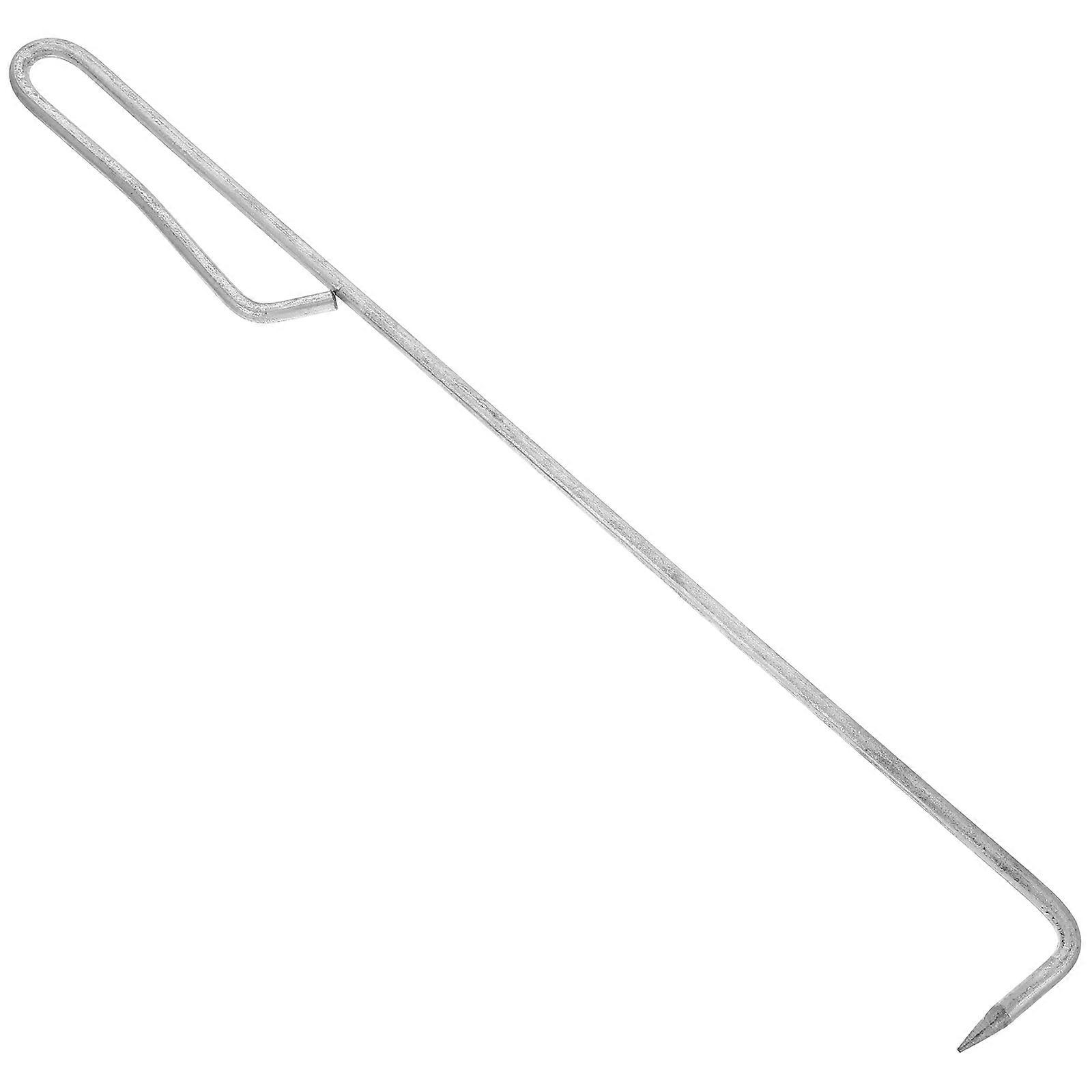Durable Silver Skimmer Hook Tool for Swimming Pool Basket Cleaning