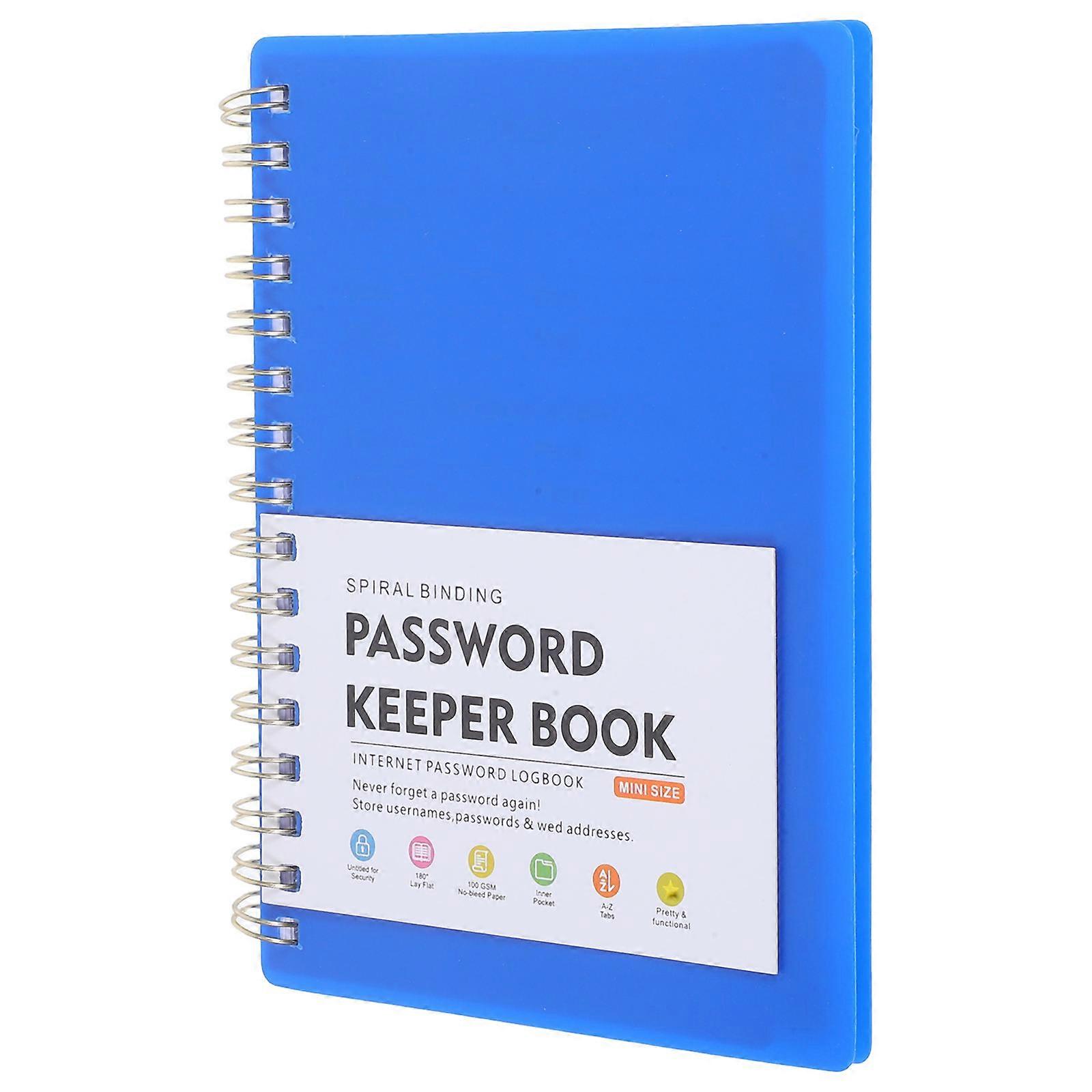 Password Recording Notebook with Alphabetical Tabs for Efficient 5Pcs Keeping