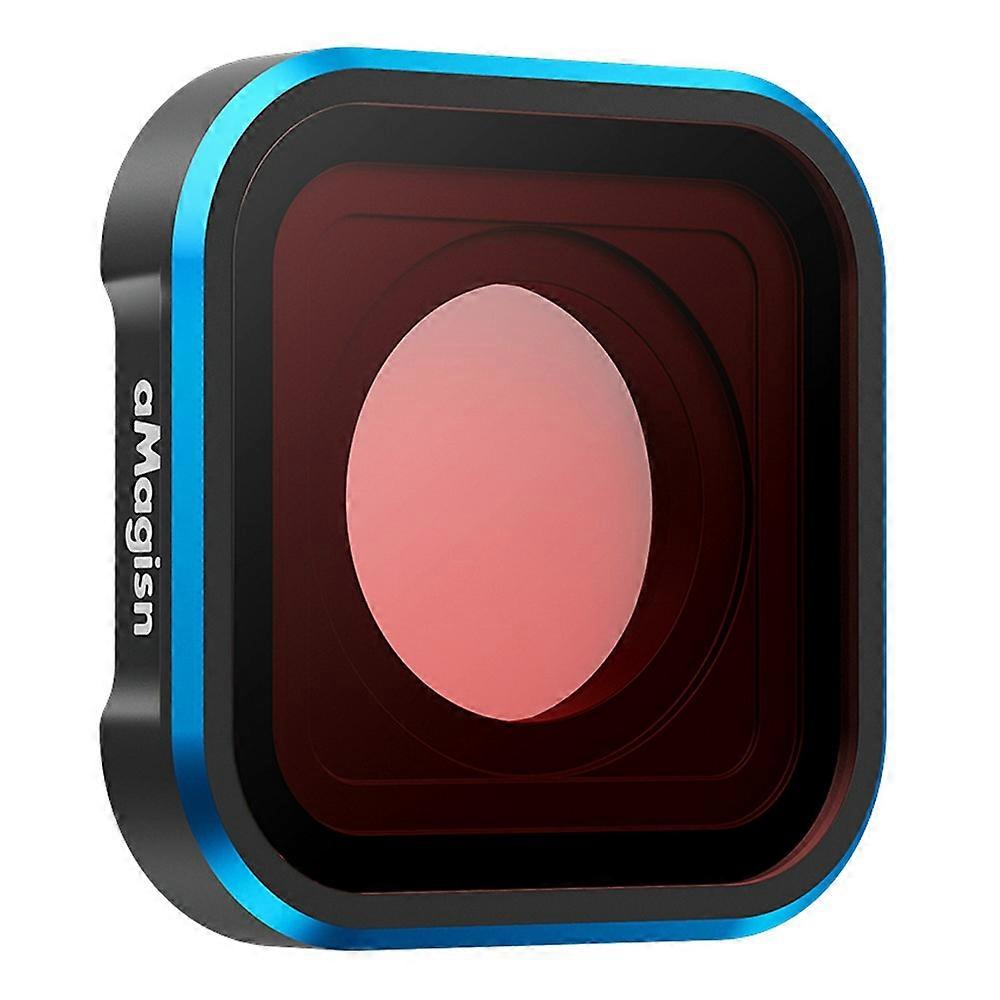 Diving Filter Lens for GoPro Hero 13 / 12 / 11 / 11 Mini / 10 / 9 Action Camera Waterproof Filter - Light Red