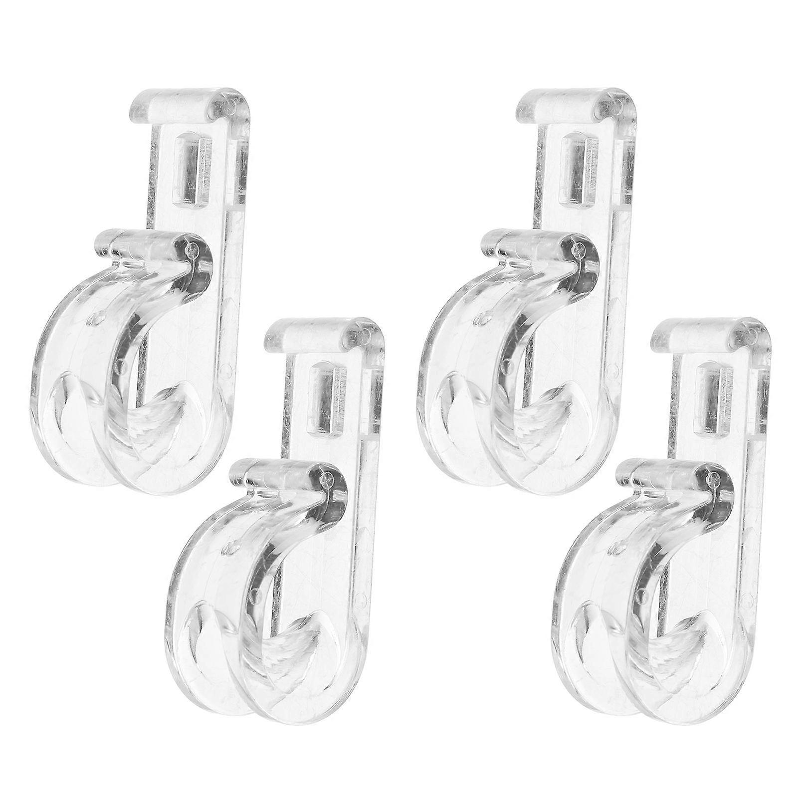 Blind Clips for Roller Shades Curtain Hook 1Set Transparent ABS Material