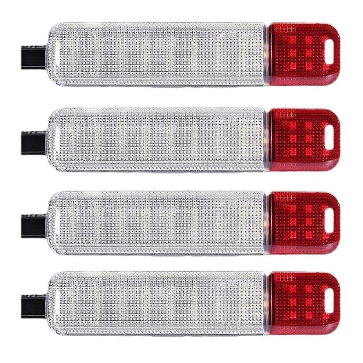 Door Courtesy Light for White Red Panel Interior Light 4pcs