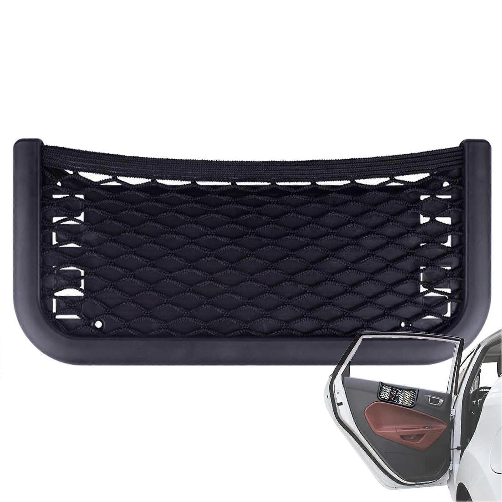 Car Trunk Organizer with Elastic Mesh Design, SpaceSaving Ceiling and Side Cargo Net Storage