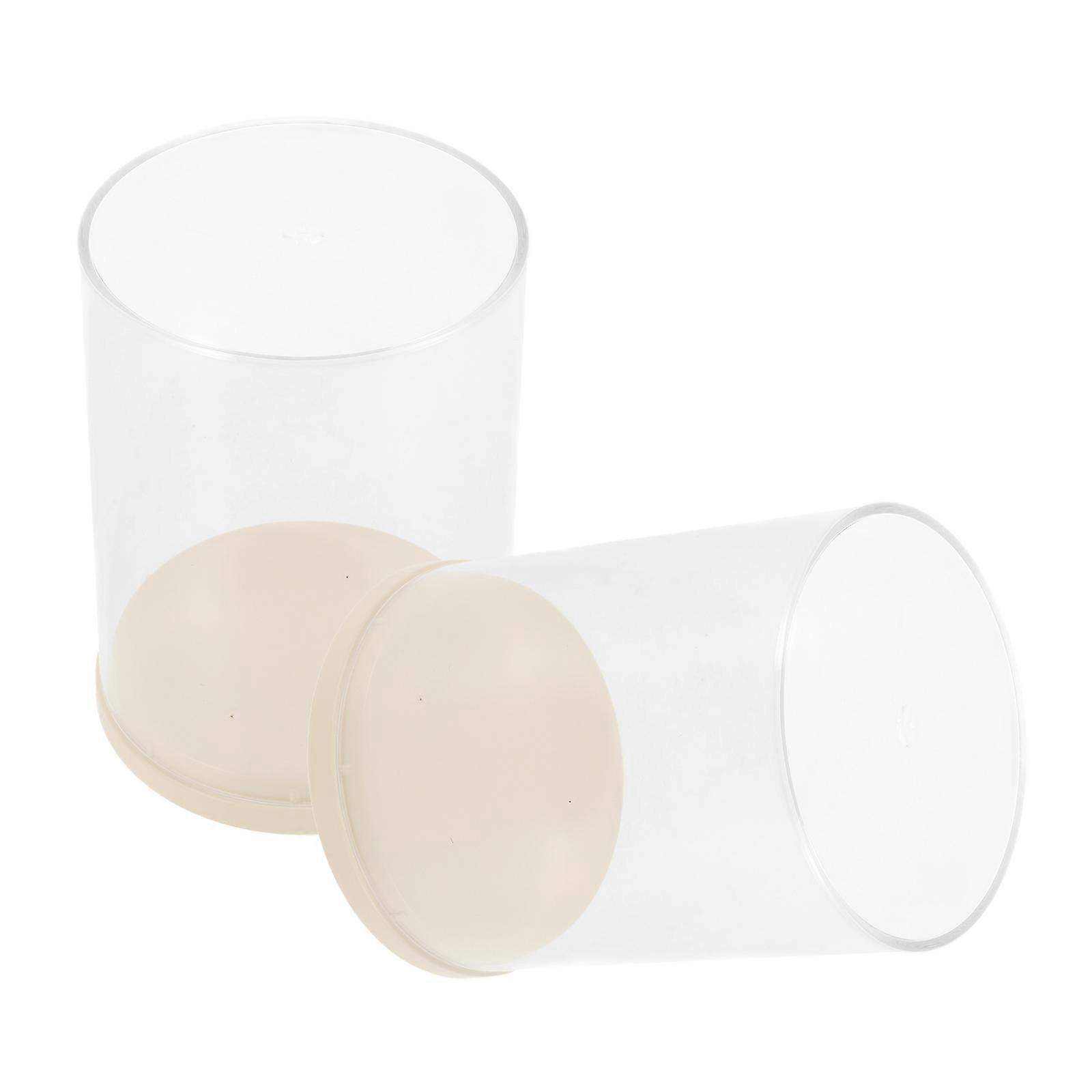 Stackable Transparent Display Box with Lid for Storage 4Pcs Organizer