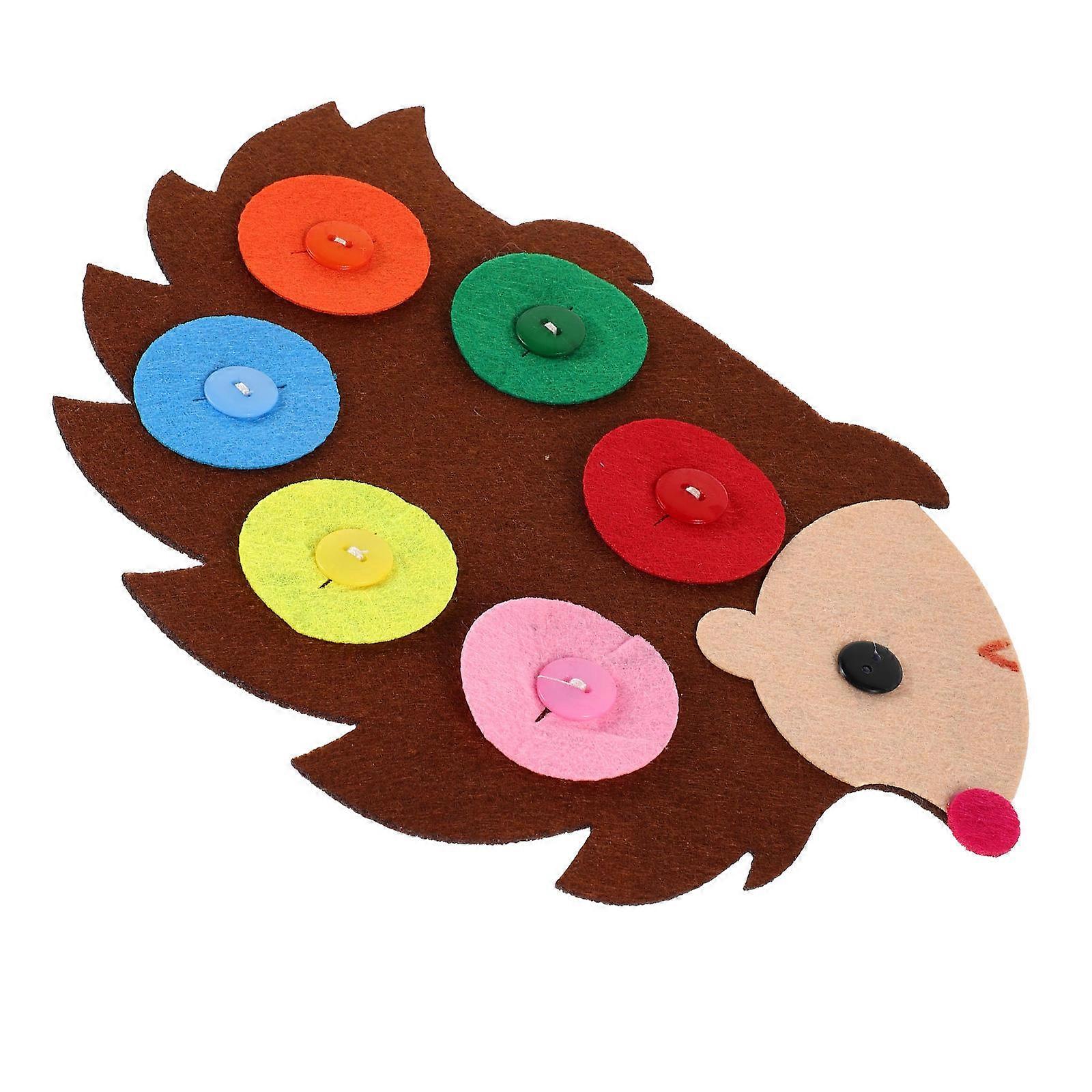 Button Toy Felt Non Woven Fabric for Educational Use 4Pcs Set
