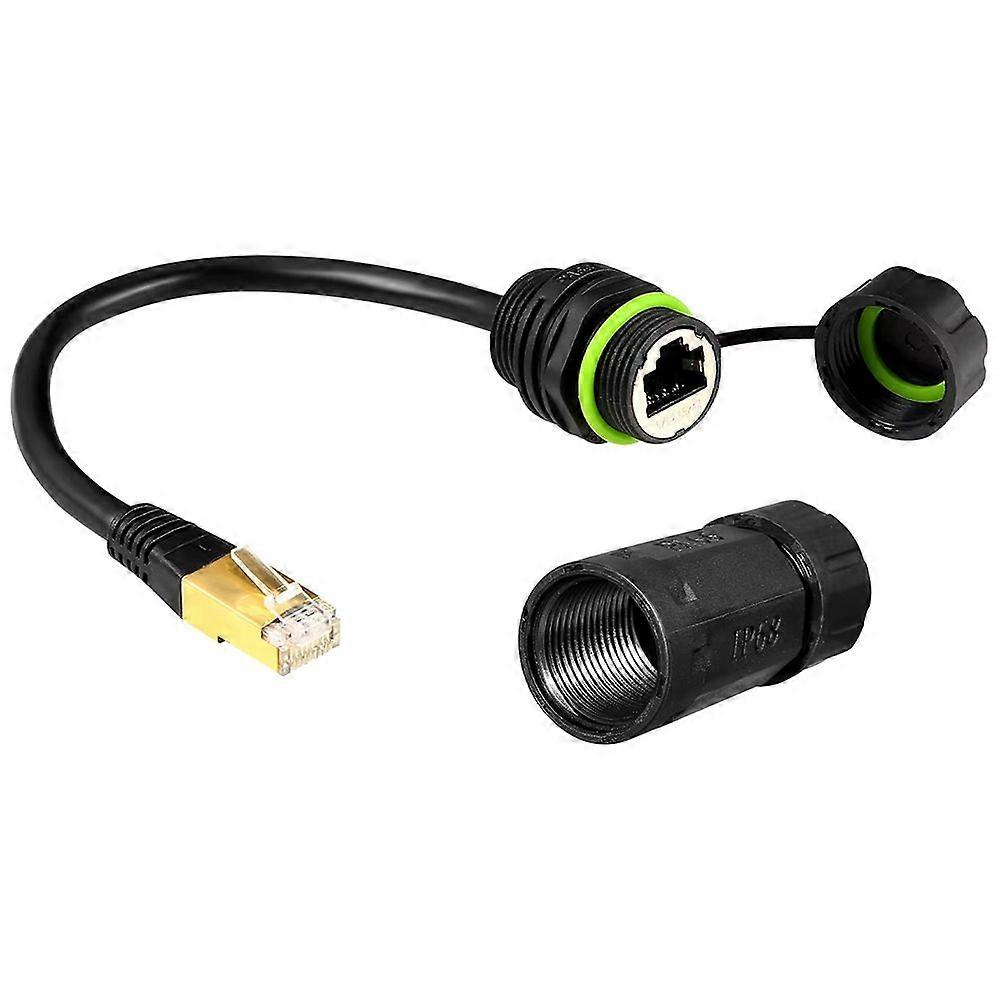 IP68 Waterproof M20 RJ45 Connector Cat6 Shielded Ethernet Coupler for Network Extension