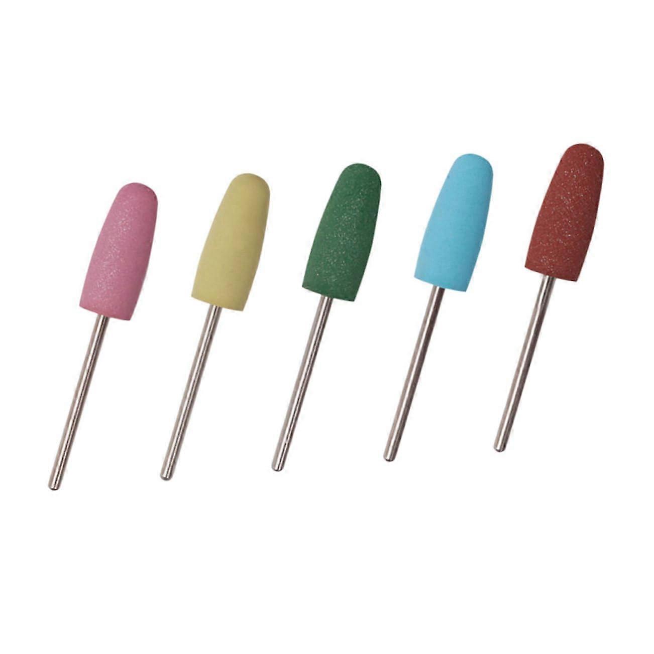 5Pcs Professional Nail Drill Bits Set for Electric Nail File MultiFunctional Polishing