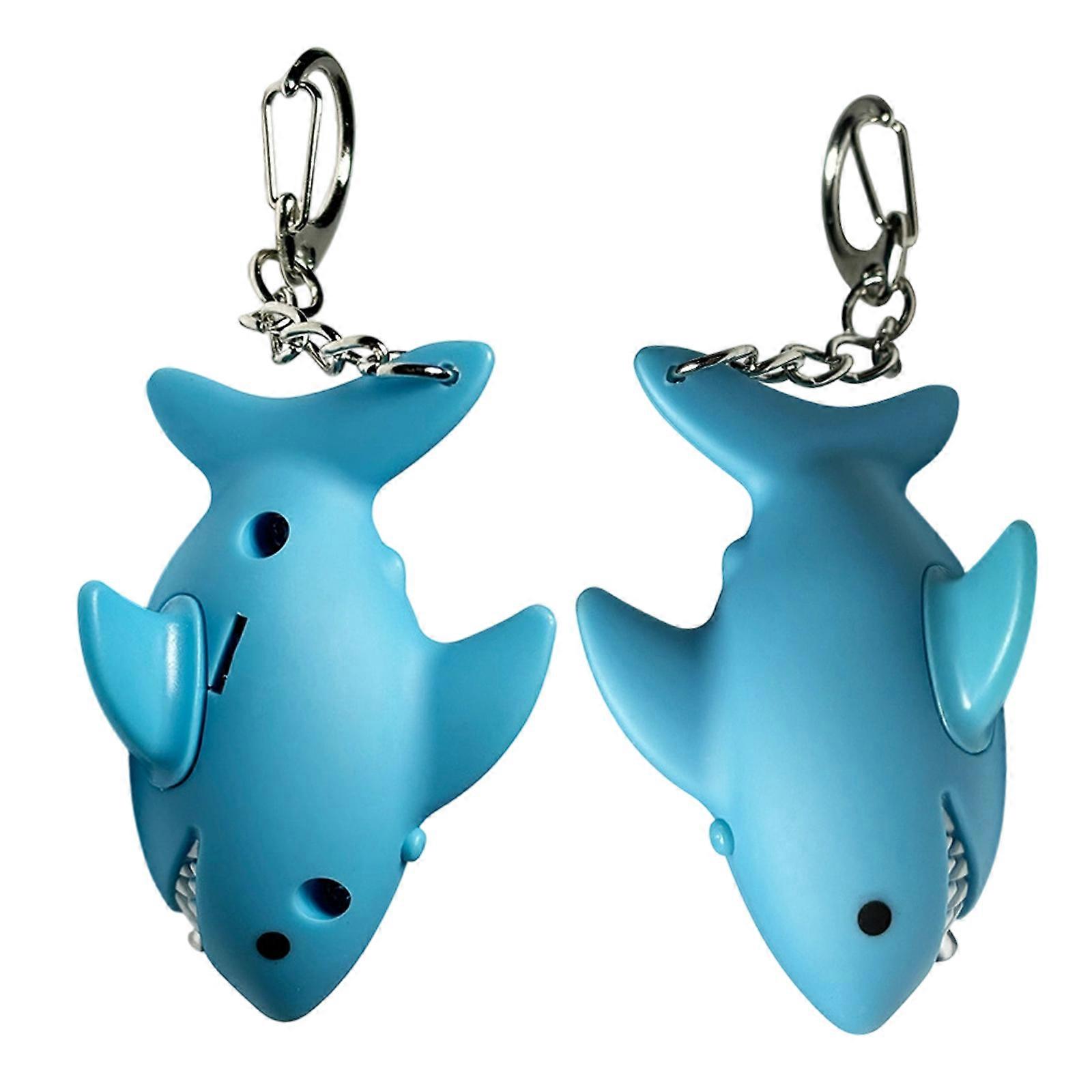 ABS Materials Shark Keychains Featuring LED Glows for Easy Night Key Identification and Decorative Use Multicolor