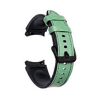 20mm Adjustable Leather Watch Band Strap for Samsung Galaxy Watch6 40mm 44mm/Watch6 Classic 43mm 47m