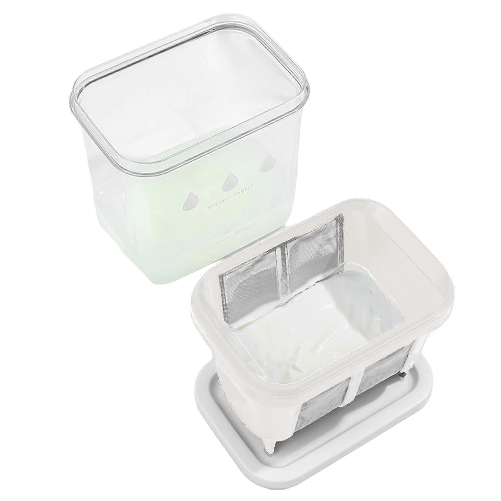 Reusable Yogurt Maker with Fine Mesh Sieve for Thick Smooth Yogurt and Effortless Whey Separation