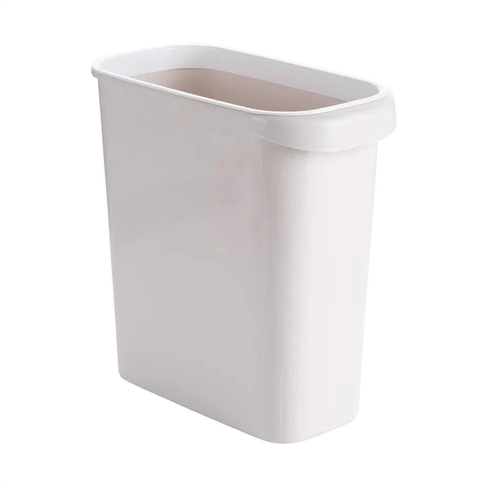 Slim Trash Can for Bathroom and Kitchen, SpaceSaving Narrow Garbage Bin Fits Small Spaces