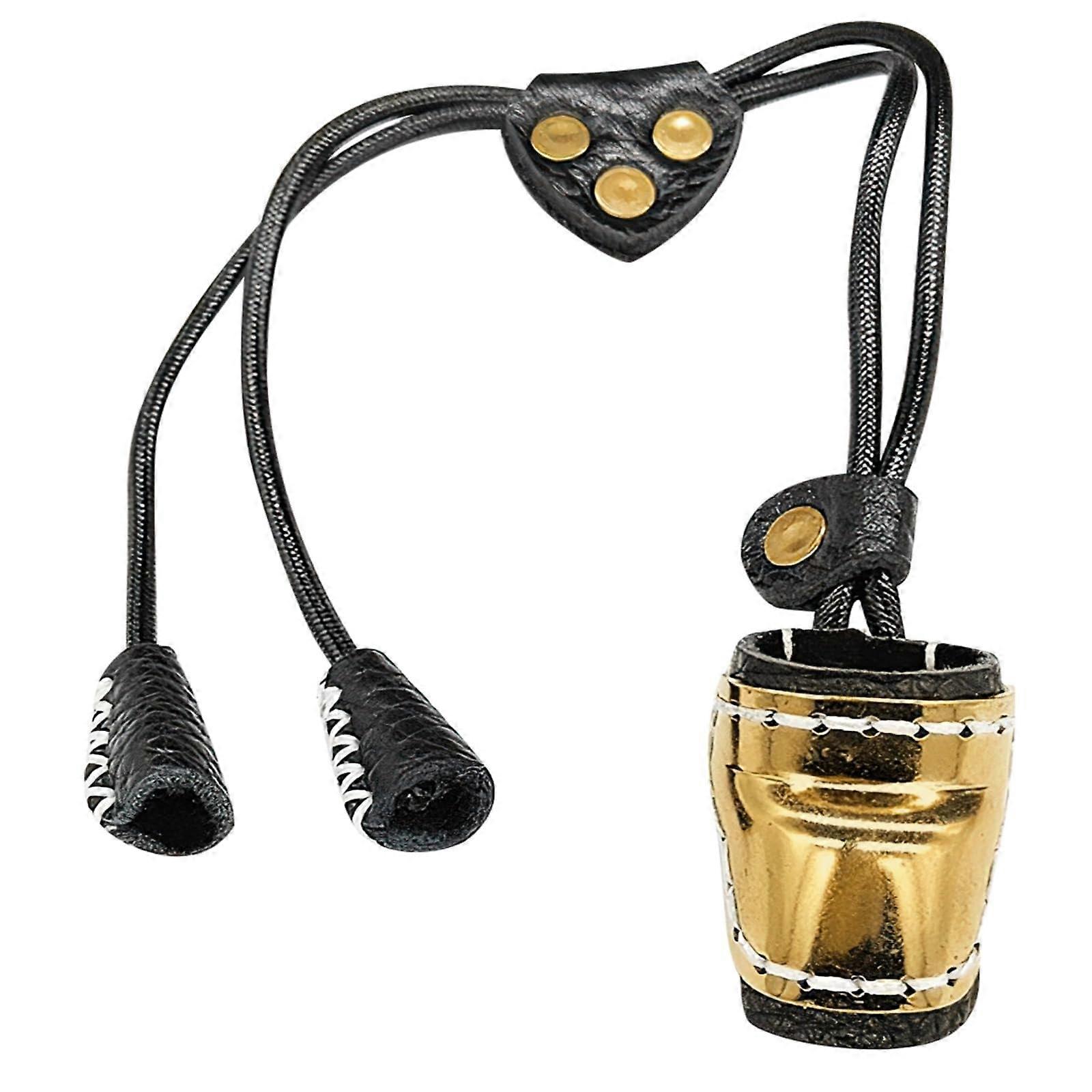 Archery Thumb Ring Brass Mongolian Style with Soft Padding, Ergonomic Design for Bow Shooting