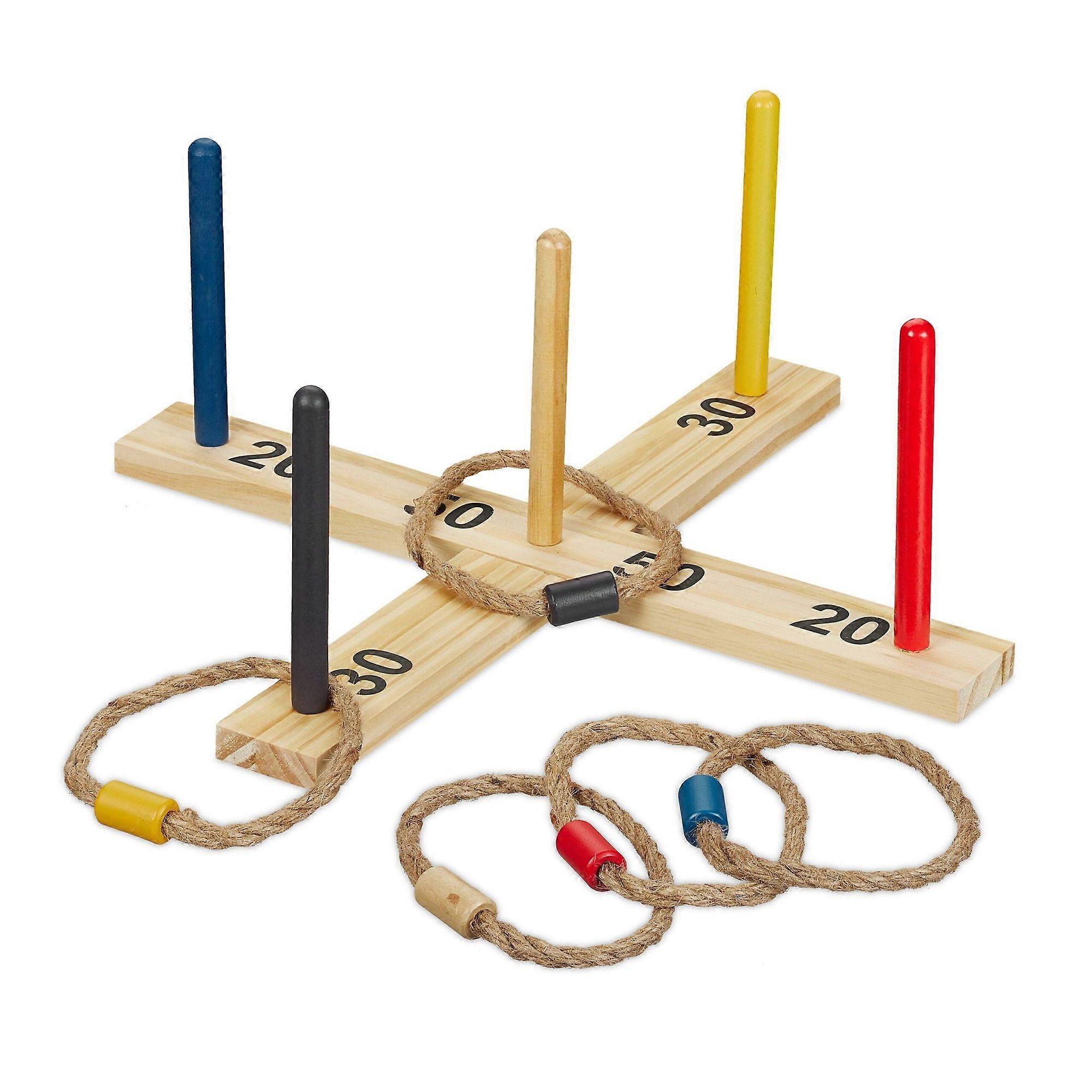 Holzring-Wurfspiel